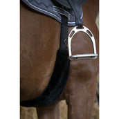 EQUITHÈME Cubierta de Piel para Cincha Teddy Negro