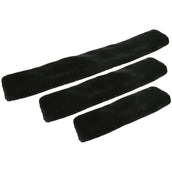 EQUITHÈME Cubierta de Piel para Cincha Teddy Negro