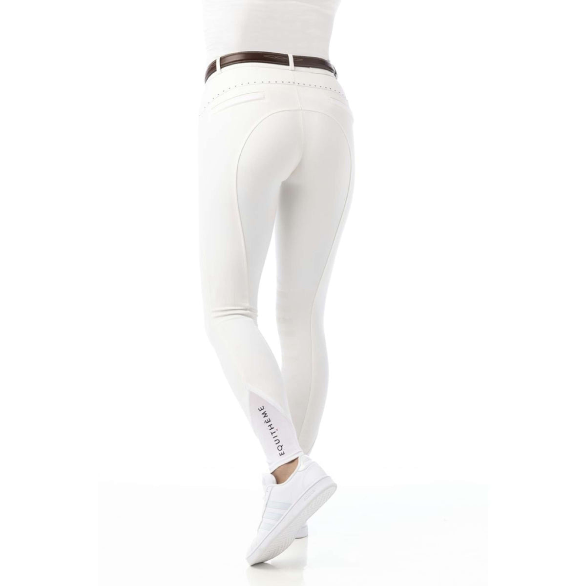 EQUITHÈME Pantalón de Equitación Safir Blanco/Azul