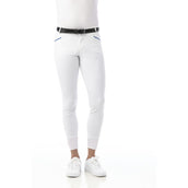 EQUITHÈME Pantalón de Equitación Lars Rodilleras de Silicona Hombre Blanco