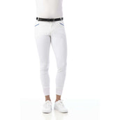EQUITHÈME Pantalón de Equitación Lars Rodilleras de Silicona Hombre Blanco