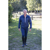 EQUITHÈME Pantalón de Equitación Georg Rodilleras de Silicona Hombre Azul Marino