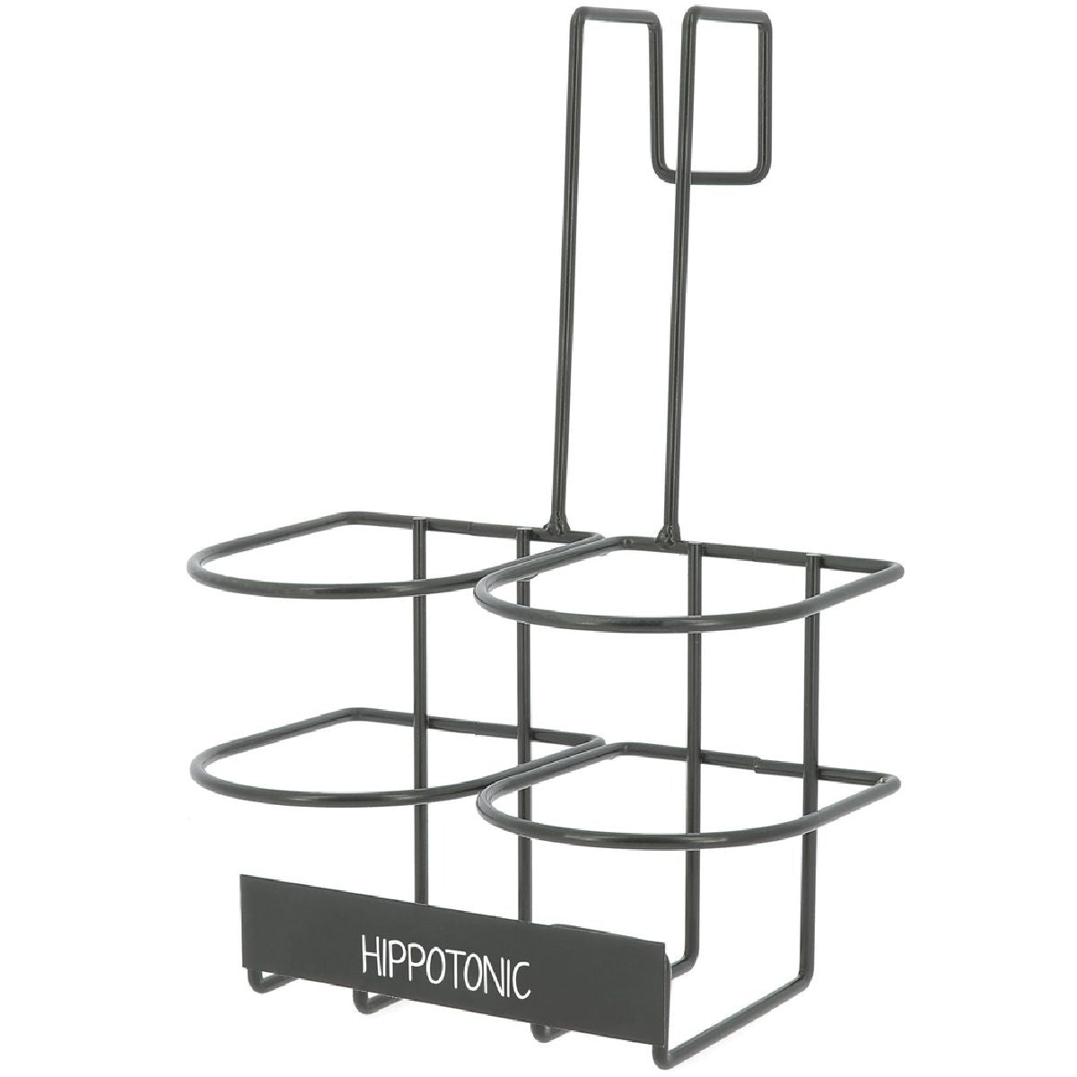 Hippotonic Portabotellas con Ganchos Negro