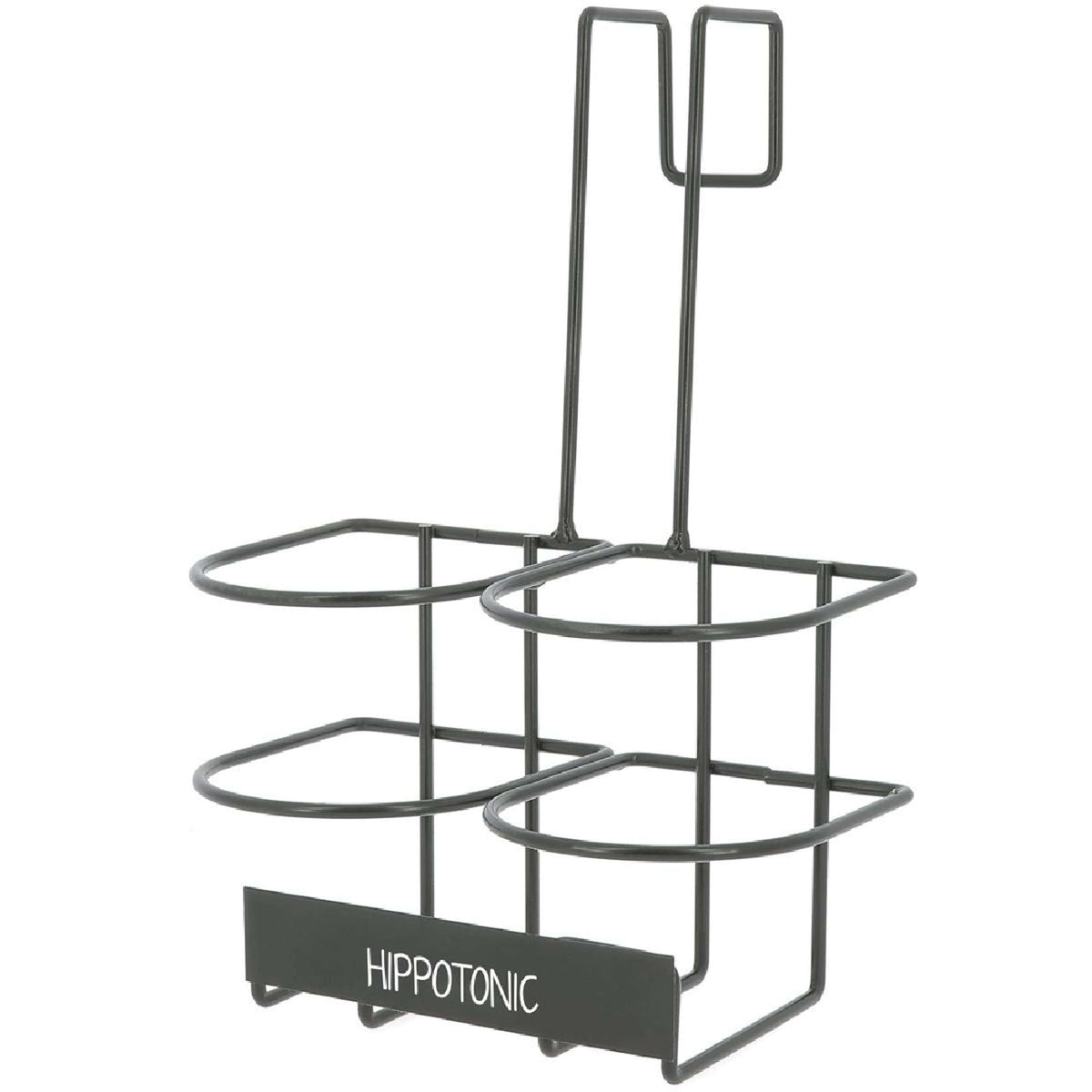 Hippotonic Portabotellas con Ganchos Negro