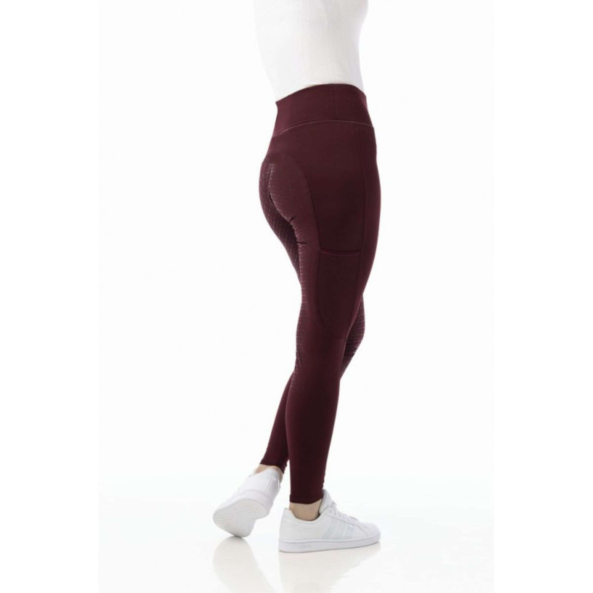 EQUITHÈME Legging de Equitación Lyly Rojo oscuro