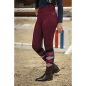 EQUITHÈME Legging de Equitación Lyly Rojo oscuro
