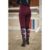 EQUITHÈME Legging de Equitación Lyly Rojo oscuro