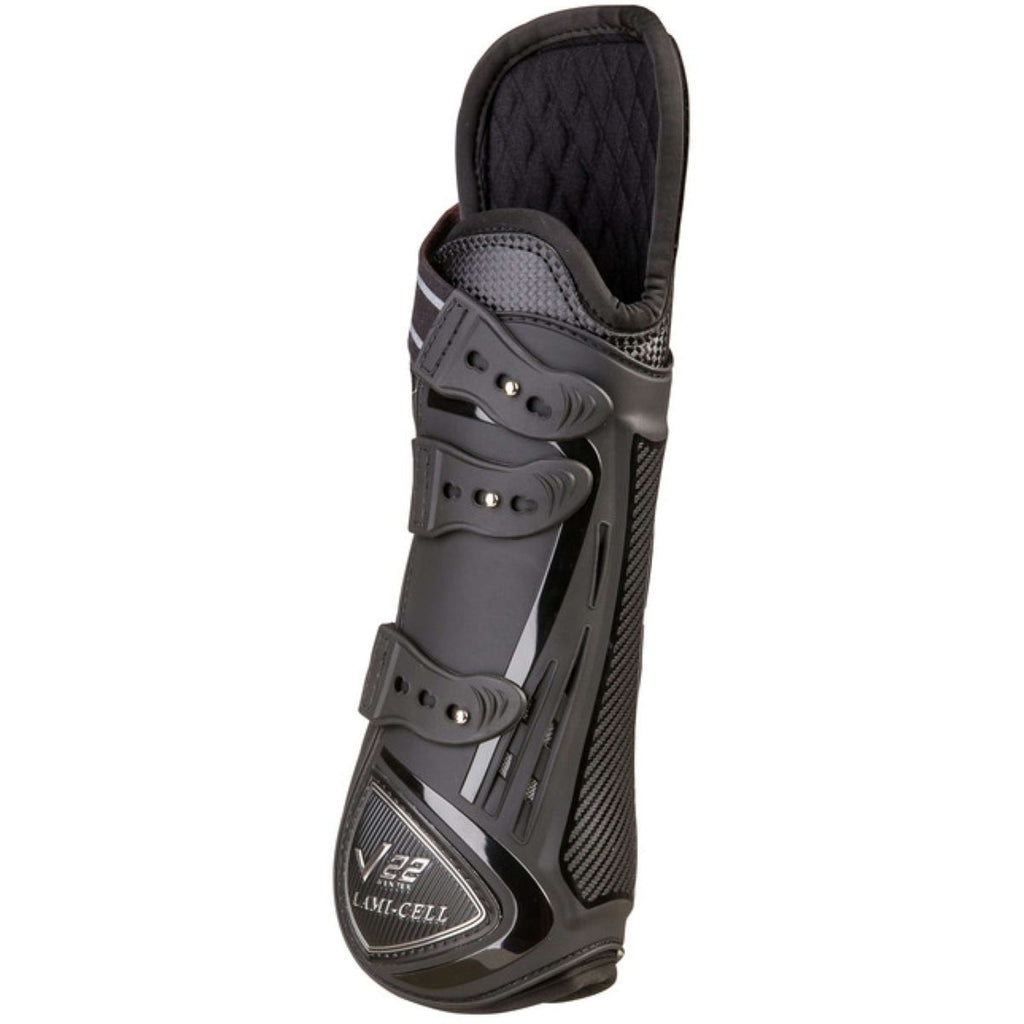 Lami-Cell Botas para tendones V22 con Protección de Rodillas Negro