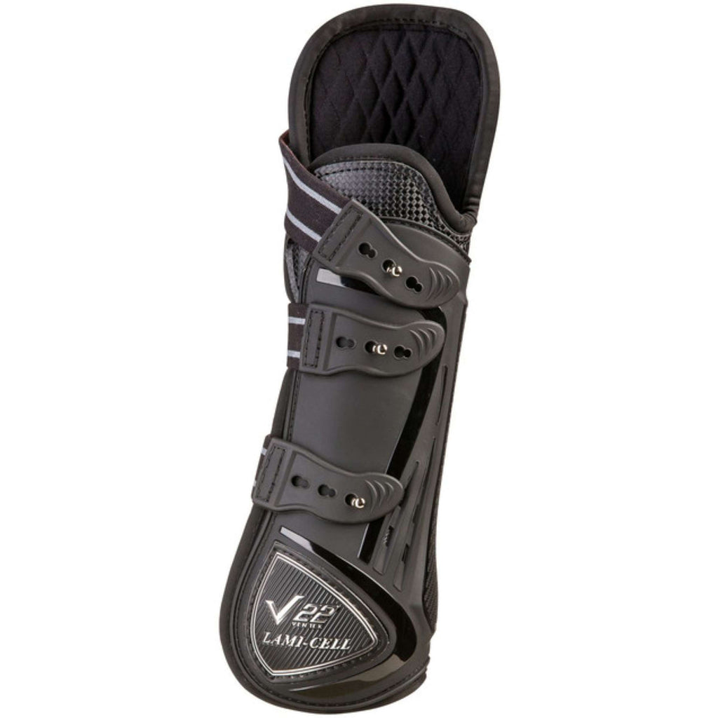 Lami-Cell Botas para tendones V22 con Protección de Rodillas Negro