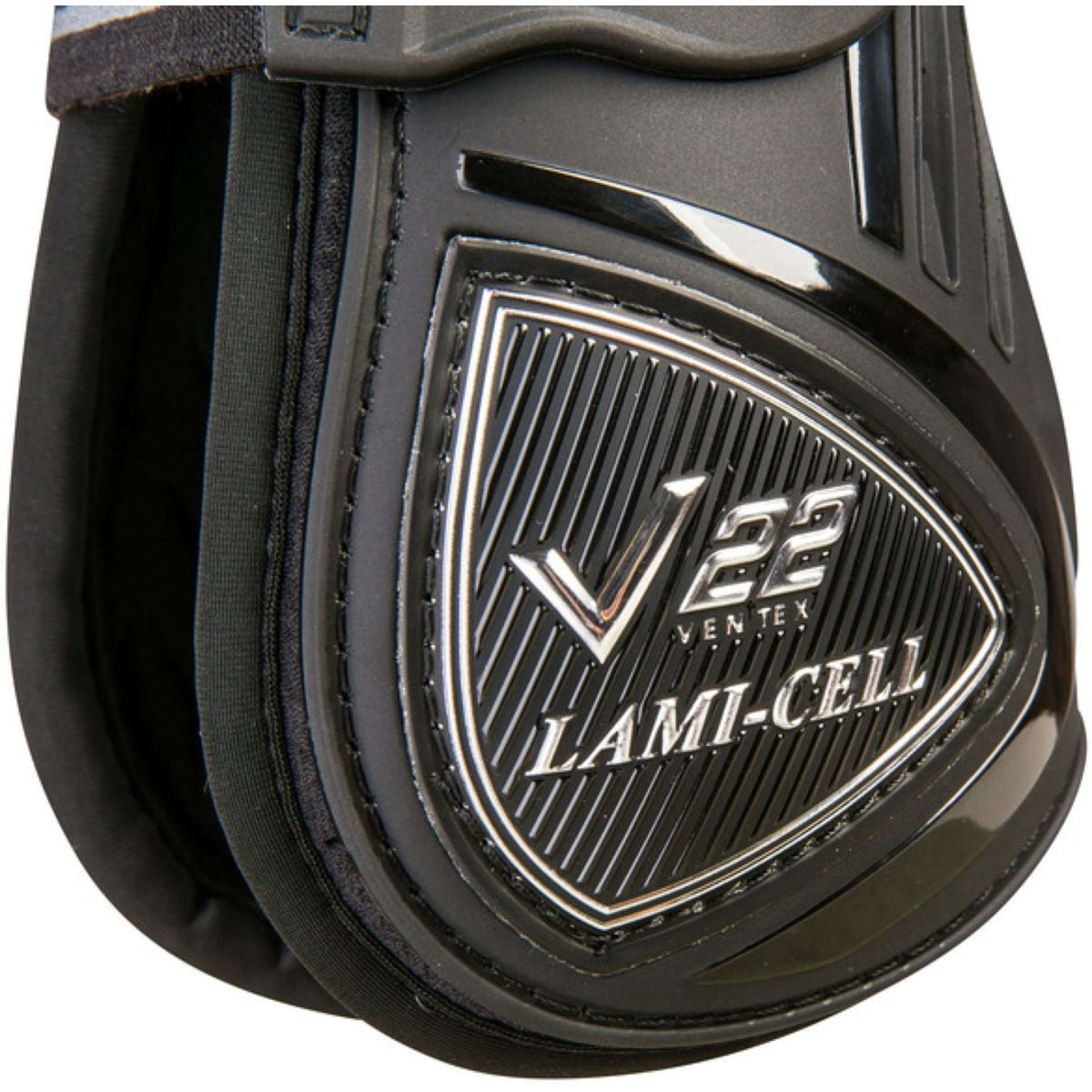 Lami-Cell Botas para tendones V22 con Protección de Rodillas Negro