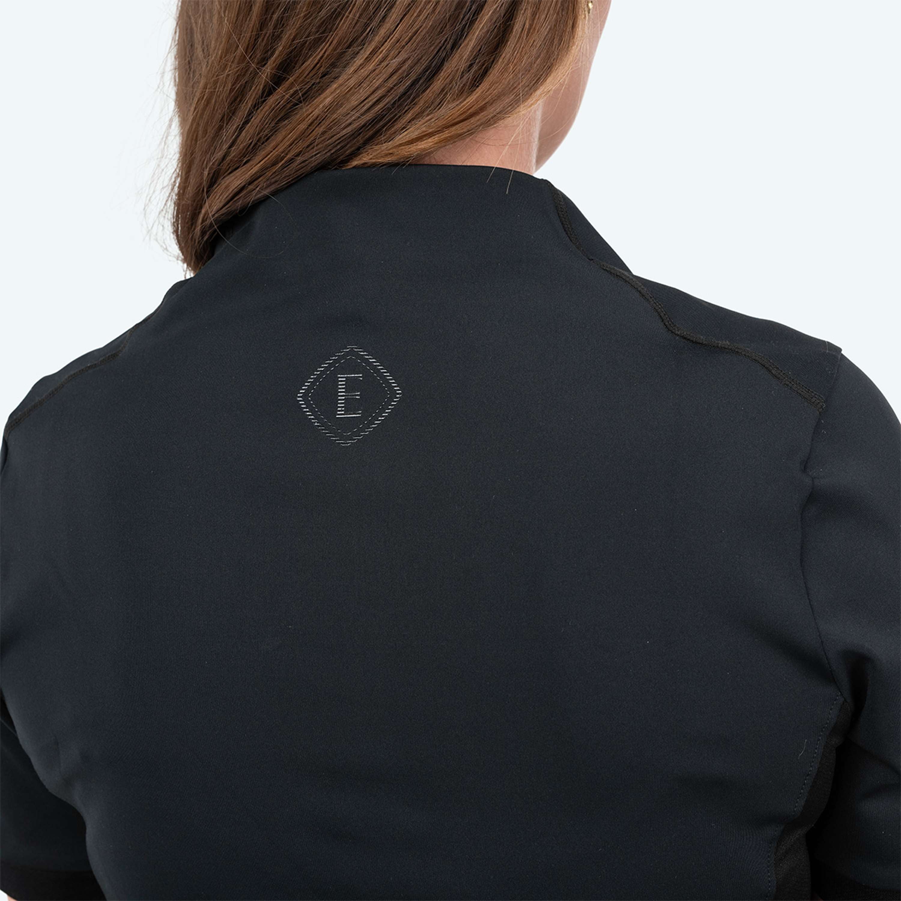 Elvera Equestrian Camiseta de entrenamiento EEVexa Manga Corta Negro