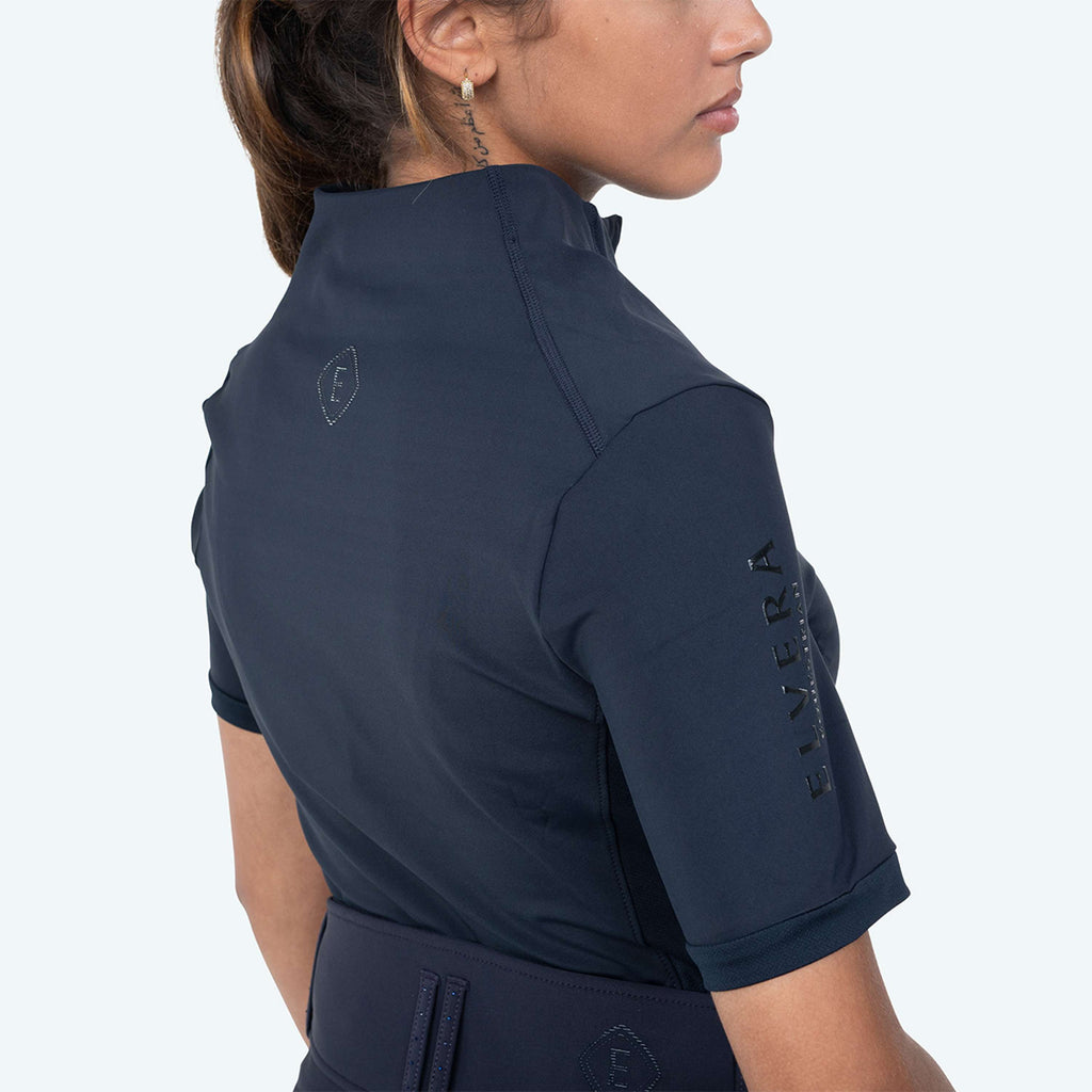 Elvera Equestrian Camiseta de entrenamiento EEVexa Manga Corta Navy