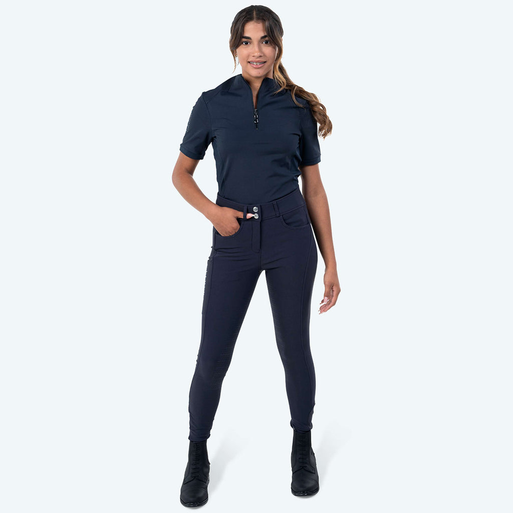 Elvera Equestrian Camiseta de entrenamiento EEVexa Manga Corta Navy