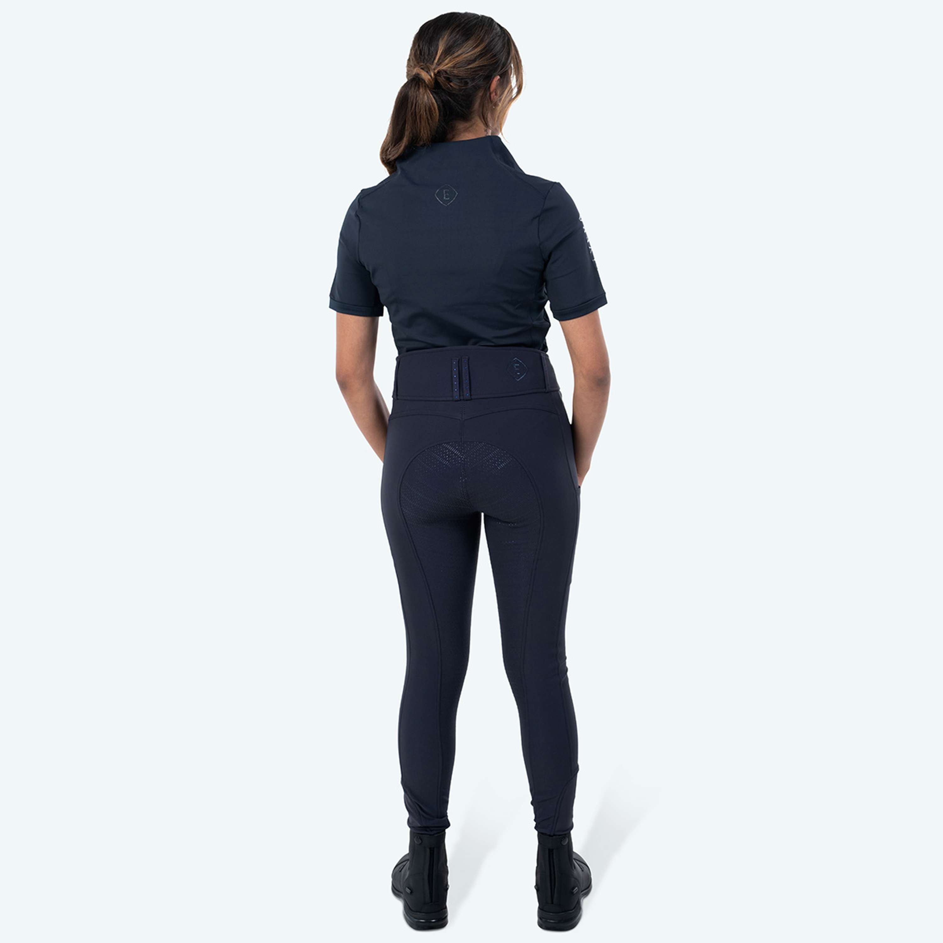 Elvera Equestrian Camiseta de entrenamiento EEVexa Manga Corta Navy