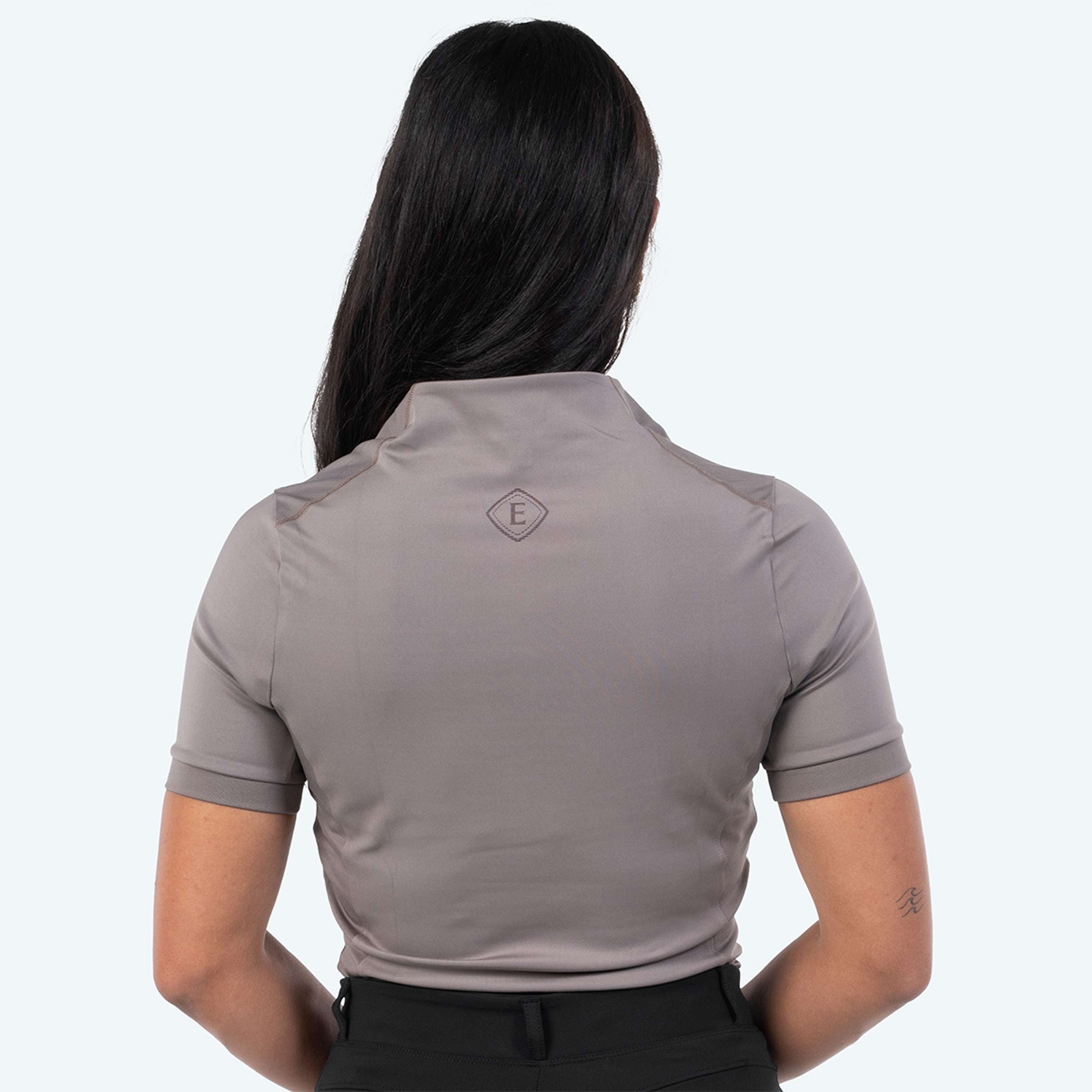 Elvera Equestrian Camiseta de entrenamiento EEVexa Manga Corta Walnuss