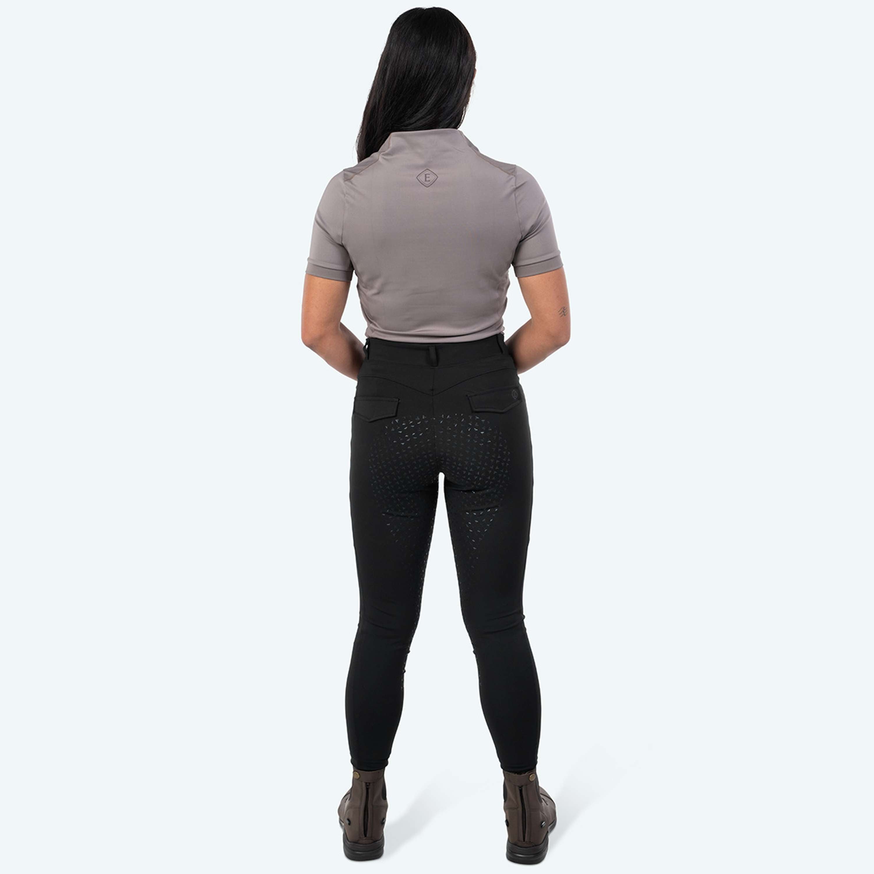 Elvera Equestrian Camiseta de entrenamiento EEVexa Manga Corta Walnuss