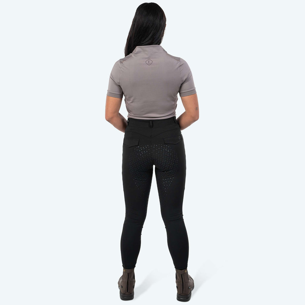 Elvera Equestrian Camiseta de entrenamiento EEVexa Manga Corta Walnuss