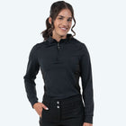 Elvera Equestrian Camiseta de entrenamiento EEMexa Manga Larga Negro