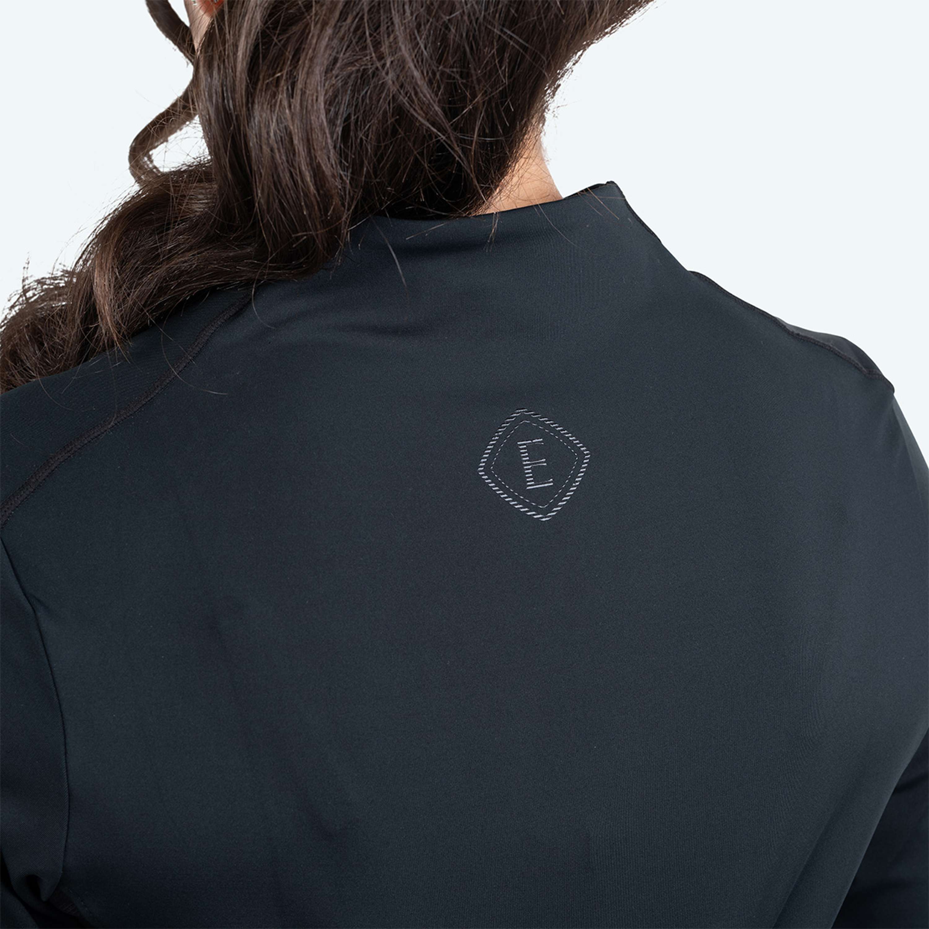 Elvera Equestrian Camiseta de entrenamiento EEMexa Manga Larga Negro