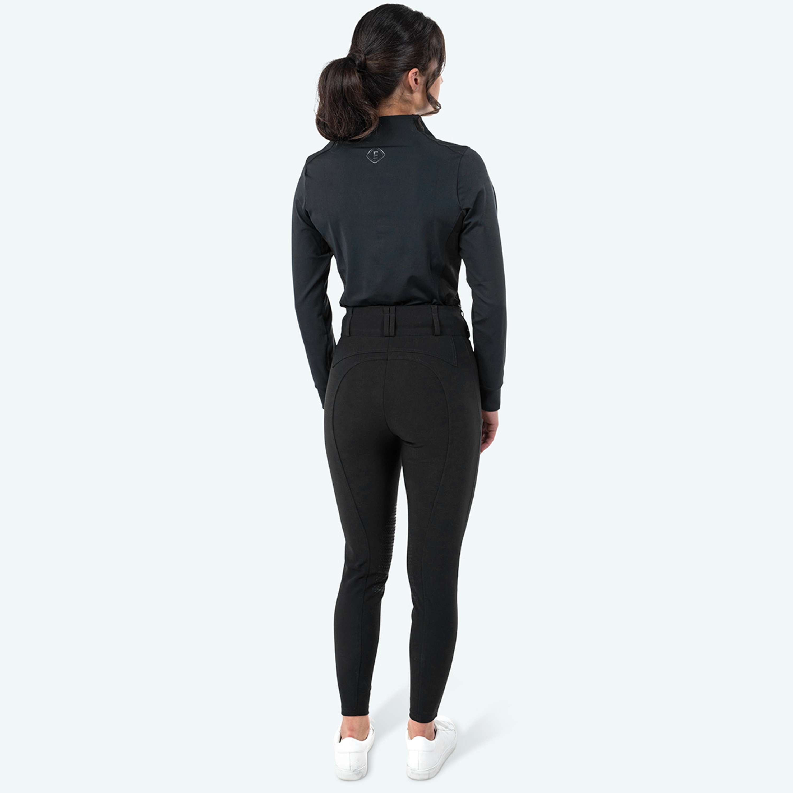 Elvera Equestrian Camiseta de entrenamiento EEMexa Manga Larga Negro