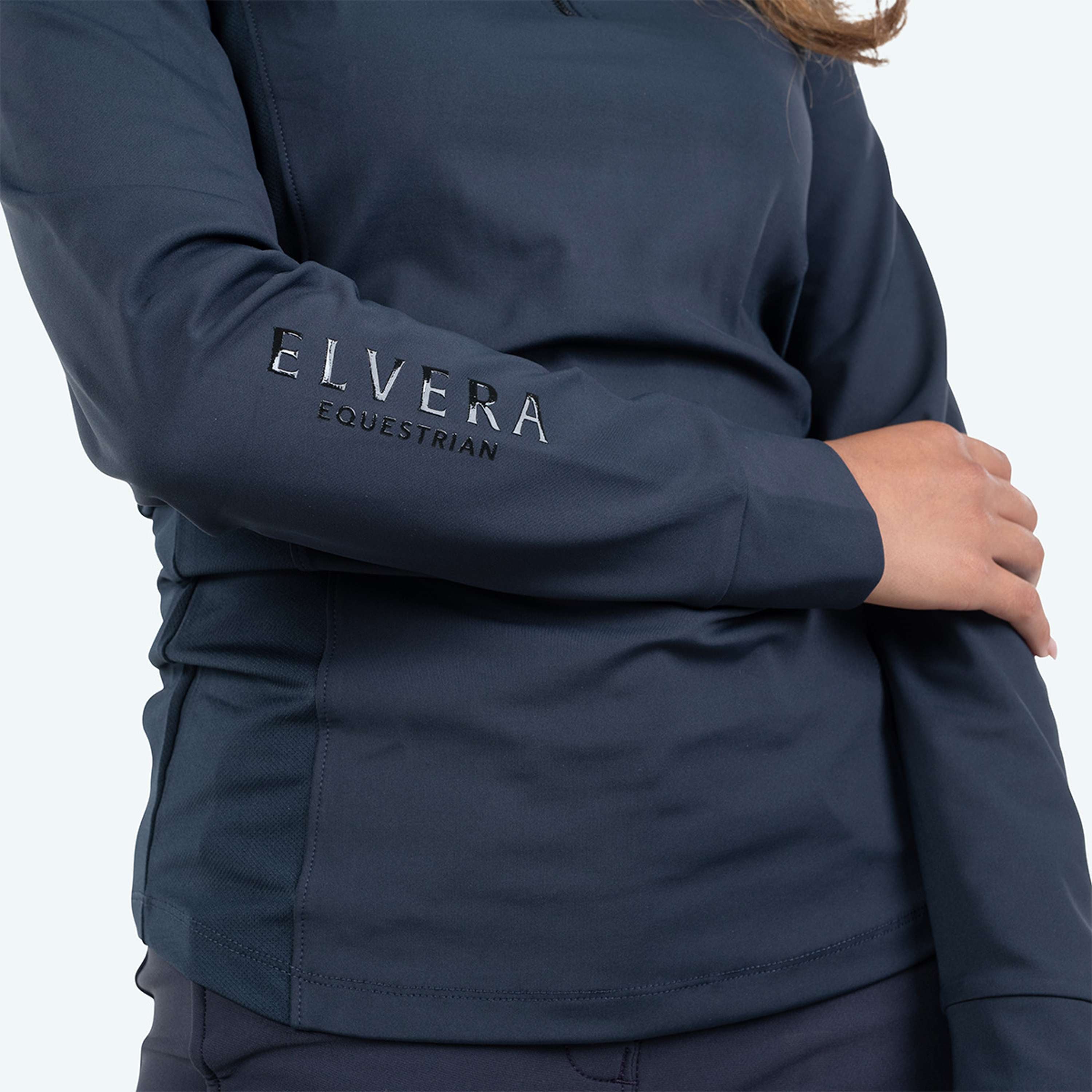 Elvera Equestrian Camiseta de entrenamiento EEMexa Manga Larga Navy