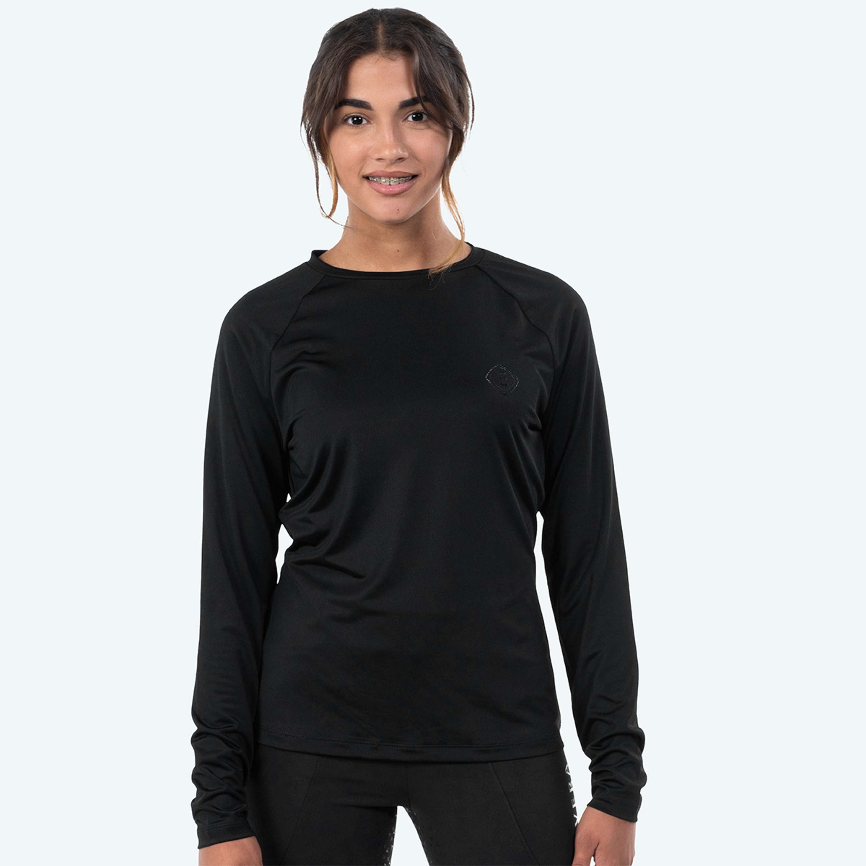 Elvera Equestrian Camiseta de rendimiento EELunara Negro
