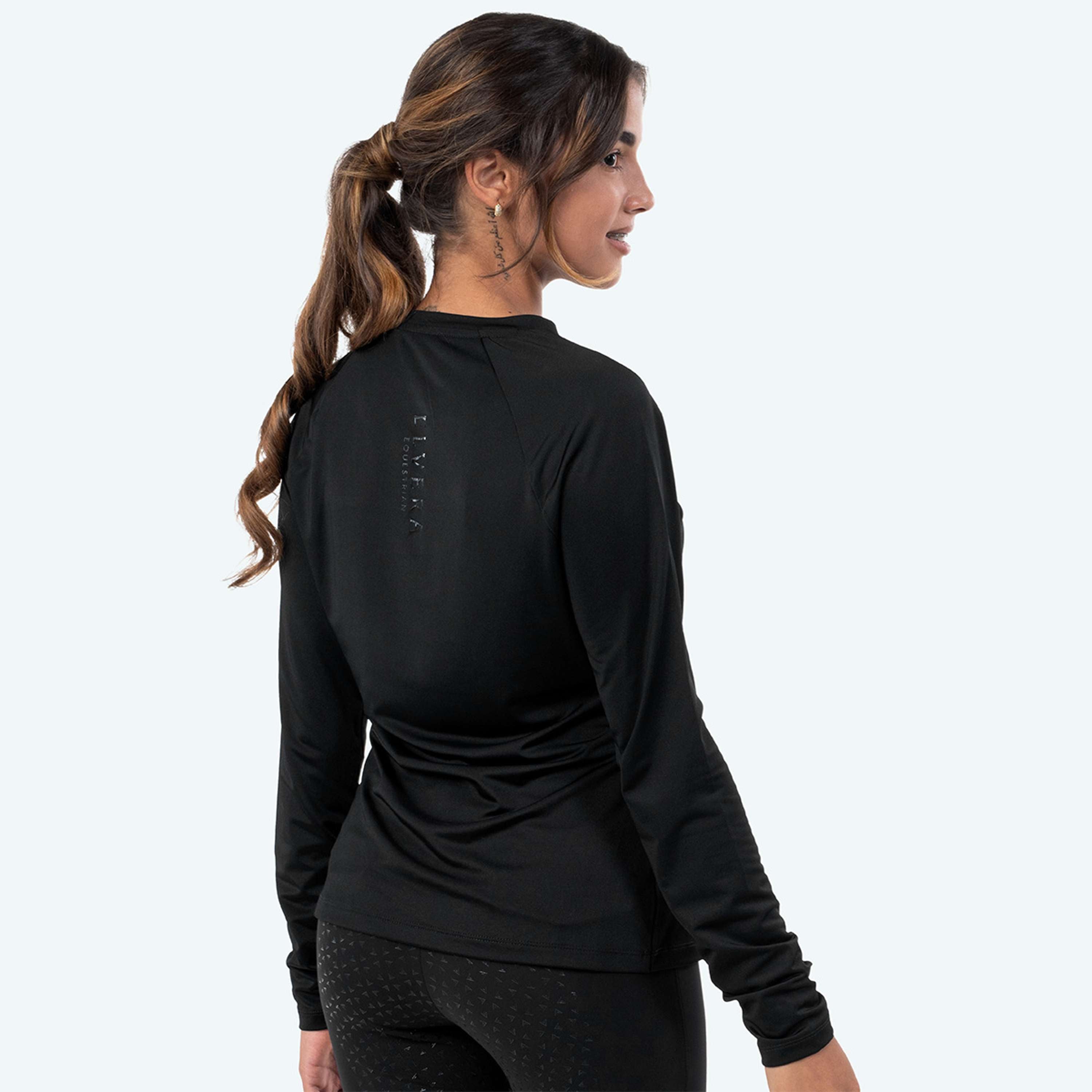 Elvera Equestrian Camiseta de rendimiento EELunara Negro