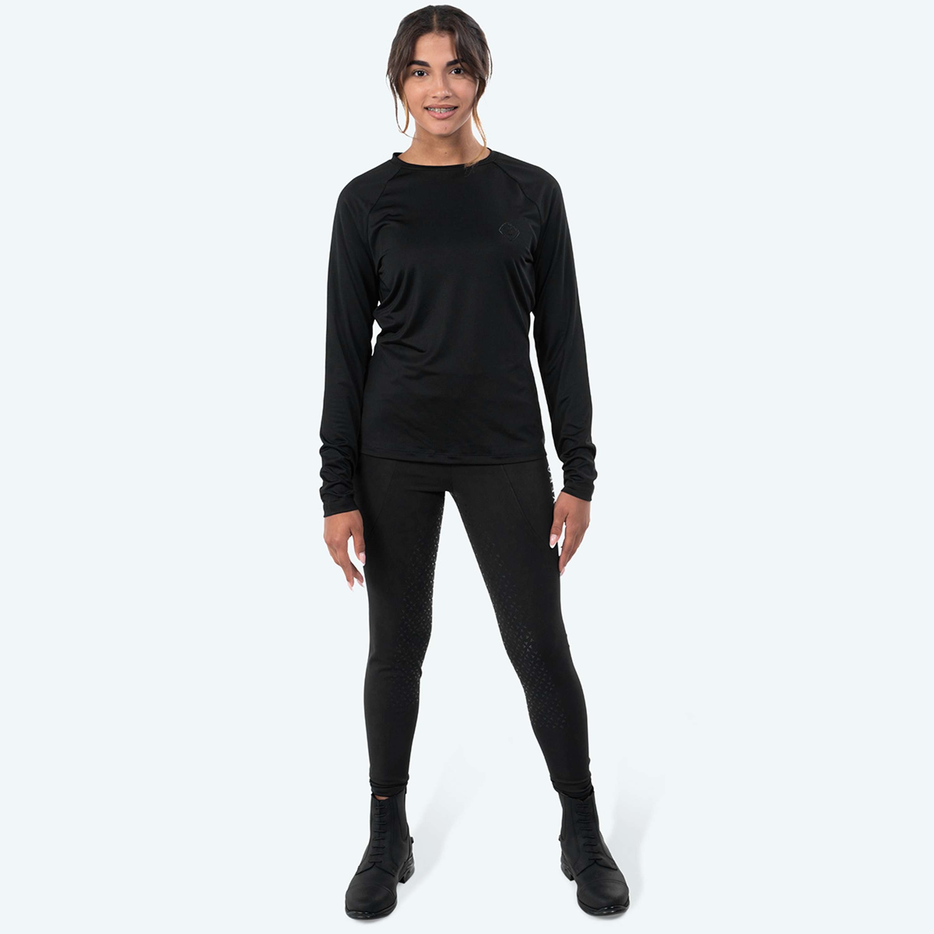 Elvera Equestrian Camiseta de rendimiento EELunara Negro