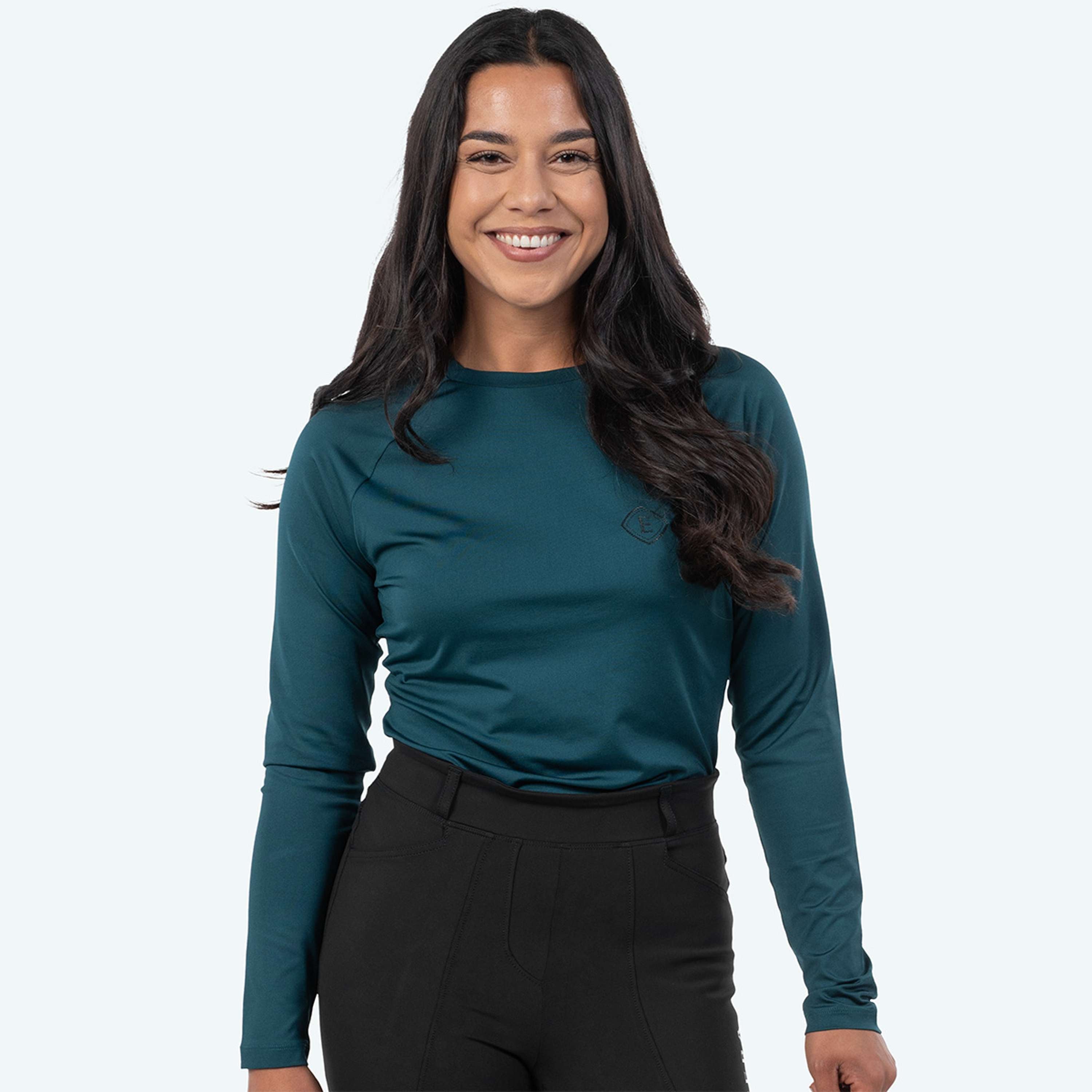 Elvera Equestrian Camiseta de rendimiento EELunara Deep Teal