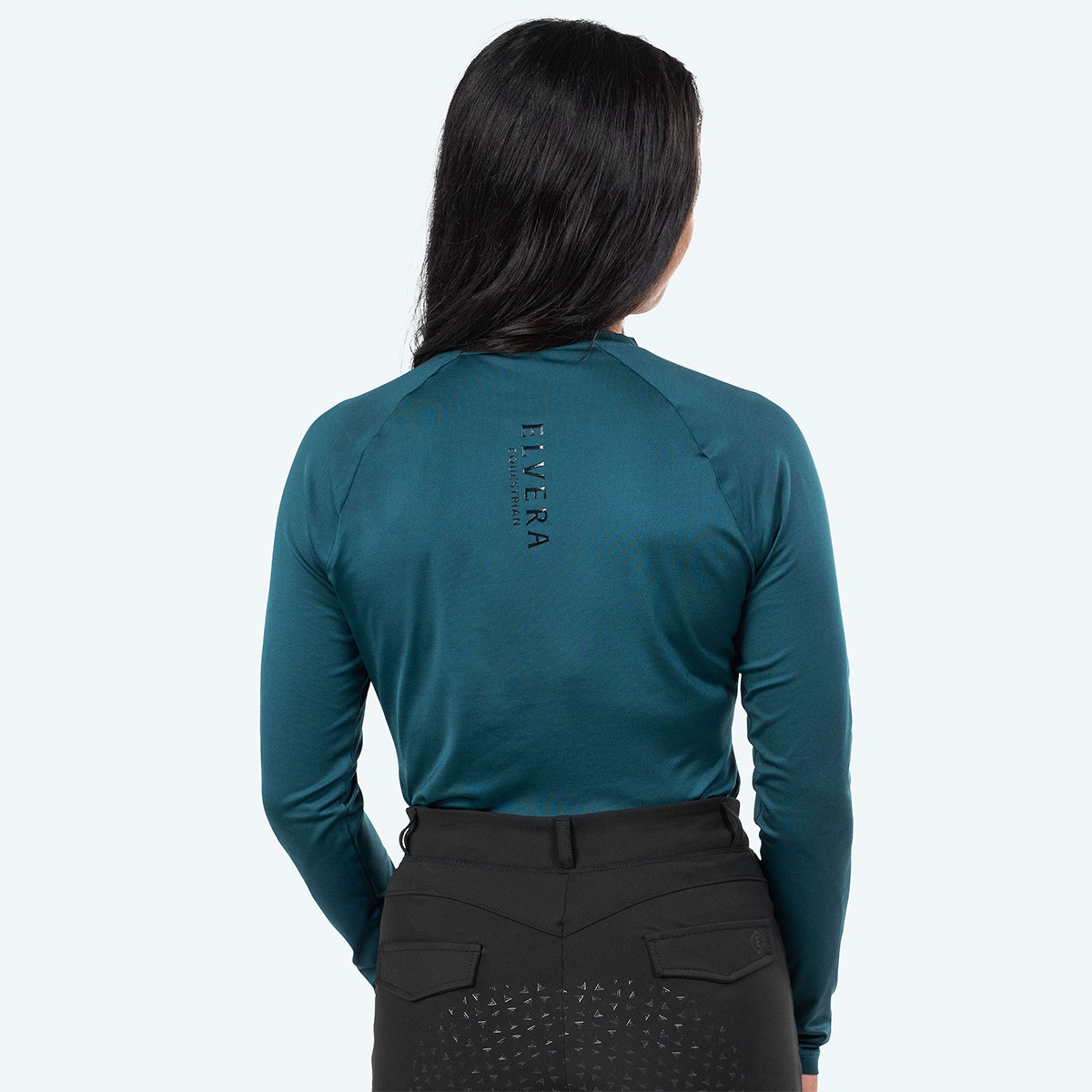 Elvera Equestrian Camiseta de rendimiento EELunara Deep Teal