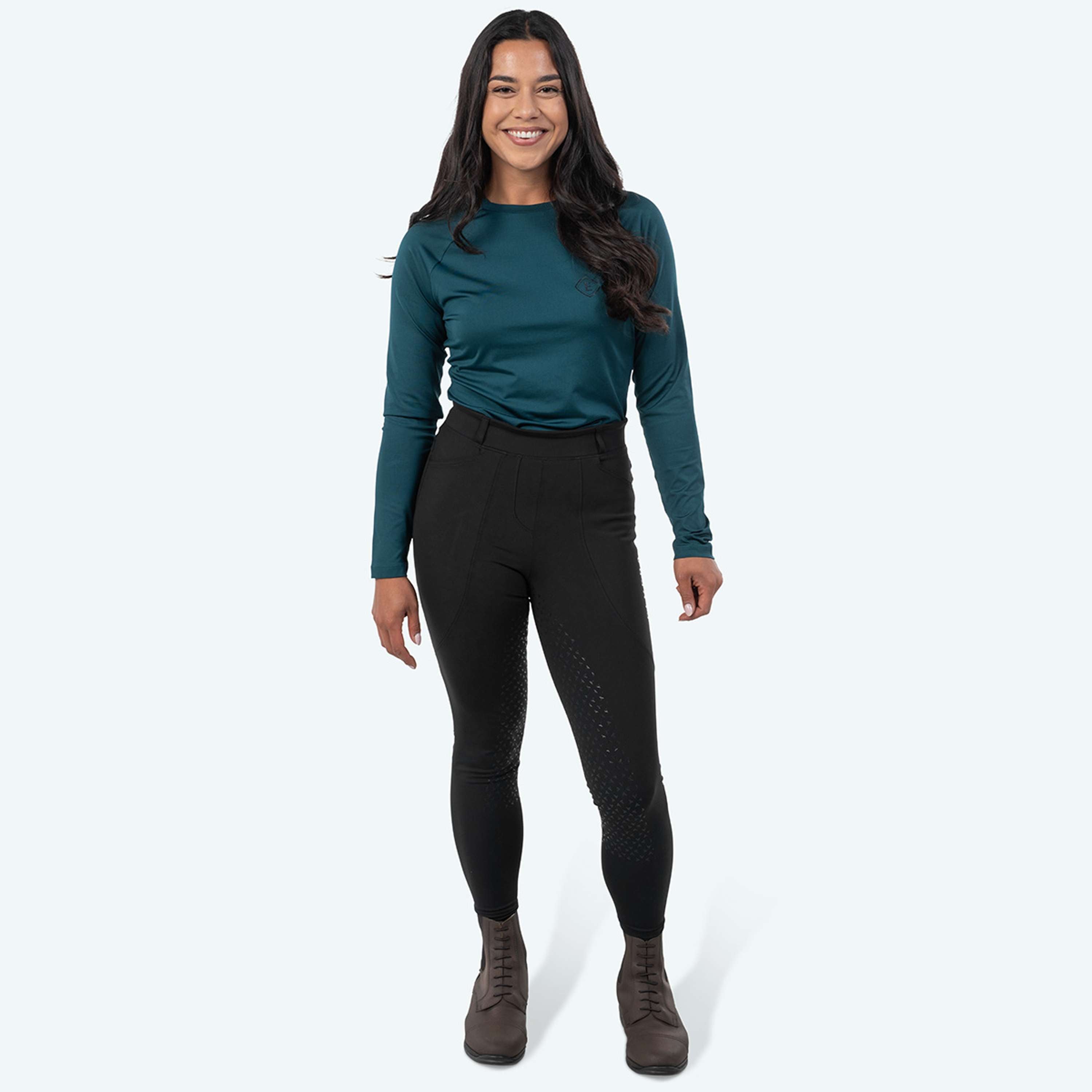 Elvera Equestrian Camiseta de rendimiento EELunara Deep Teal
