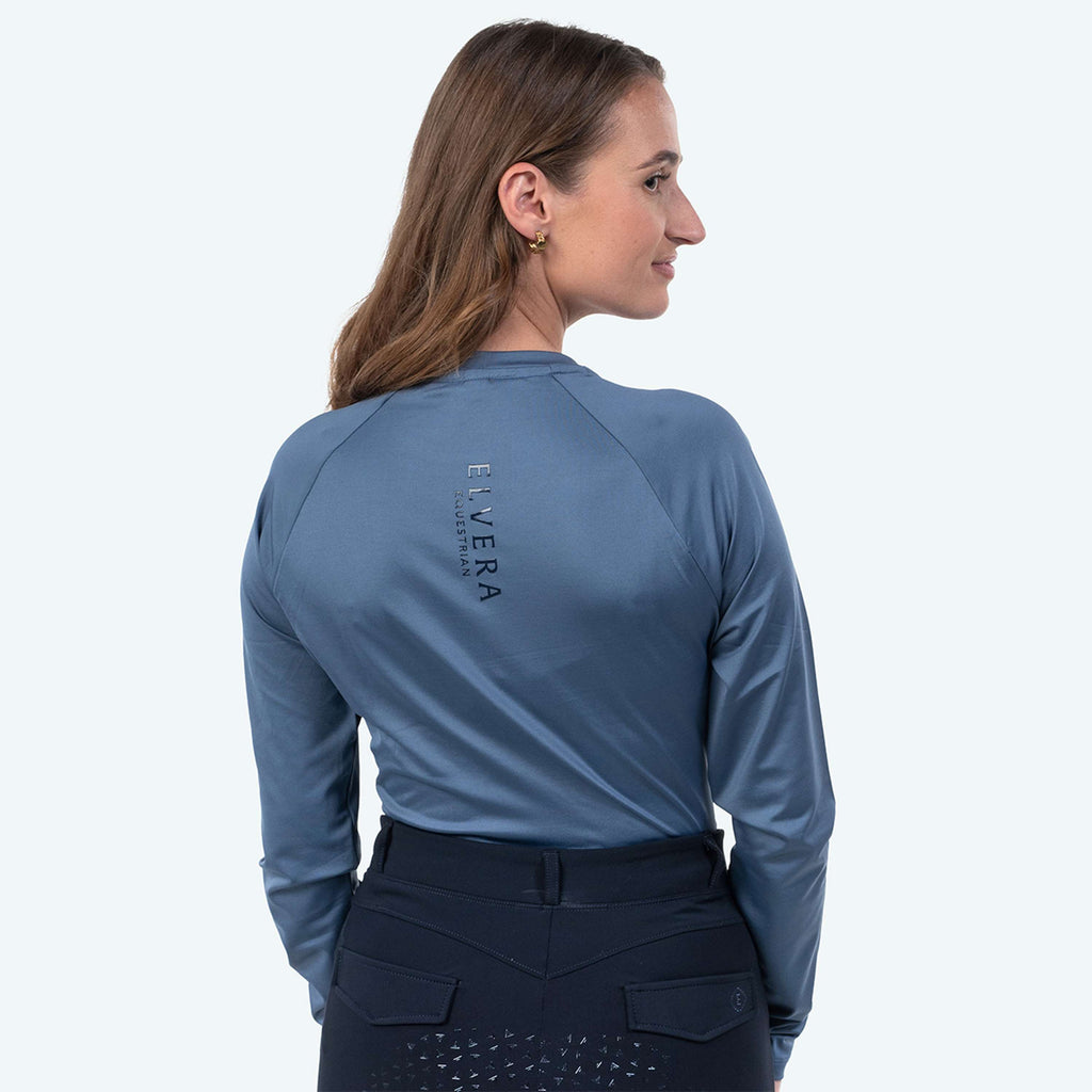 Elvera Equestrian Camiseta de rendimiento EELunara Dove Blue