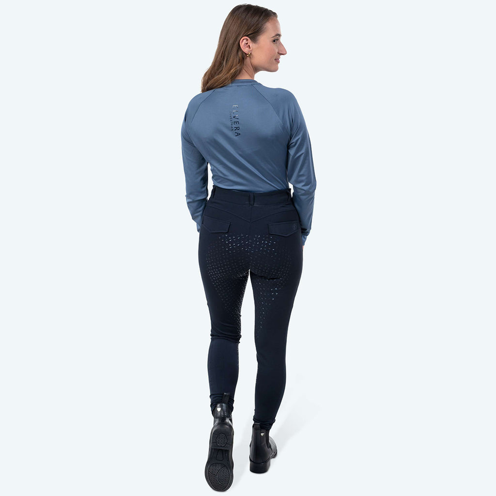 Elvera Equestrian Camiseta de rendimiento EELunara Dove Blue