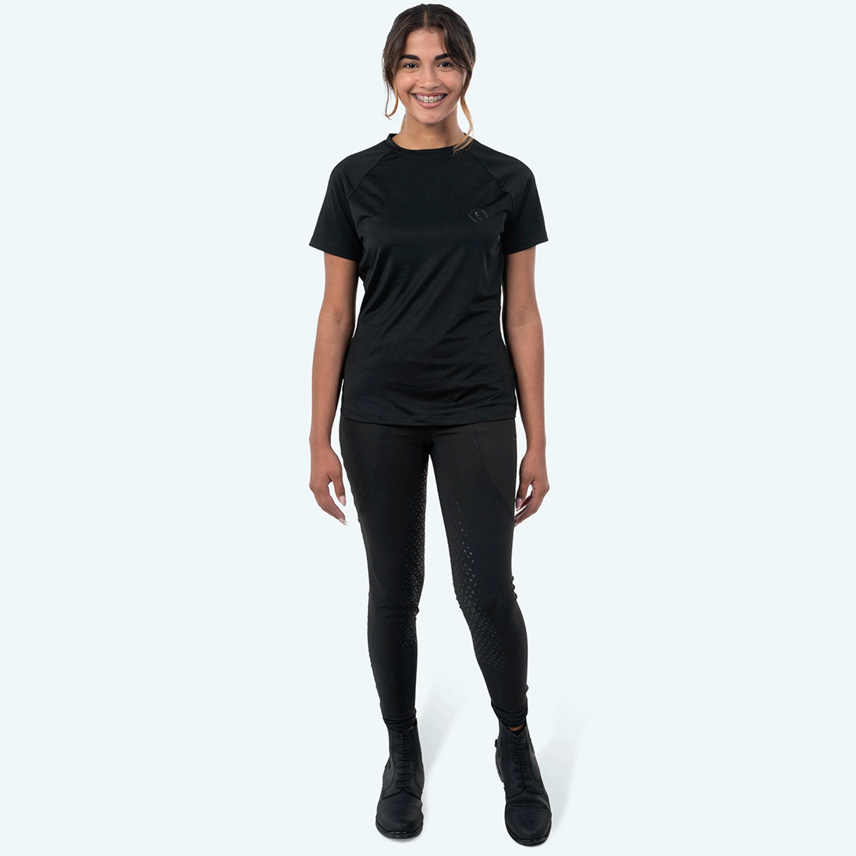 Elvera Equestrian Camiseta de rendimiento EENova Negro