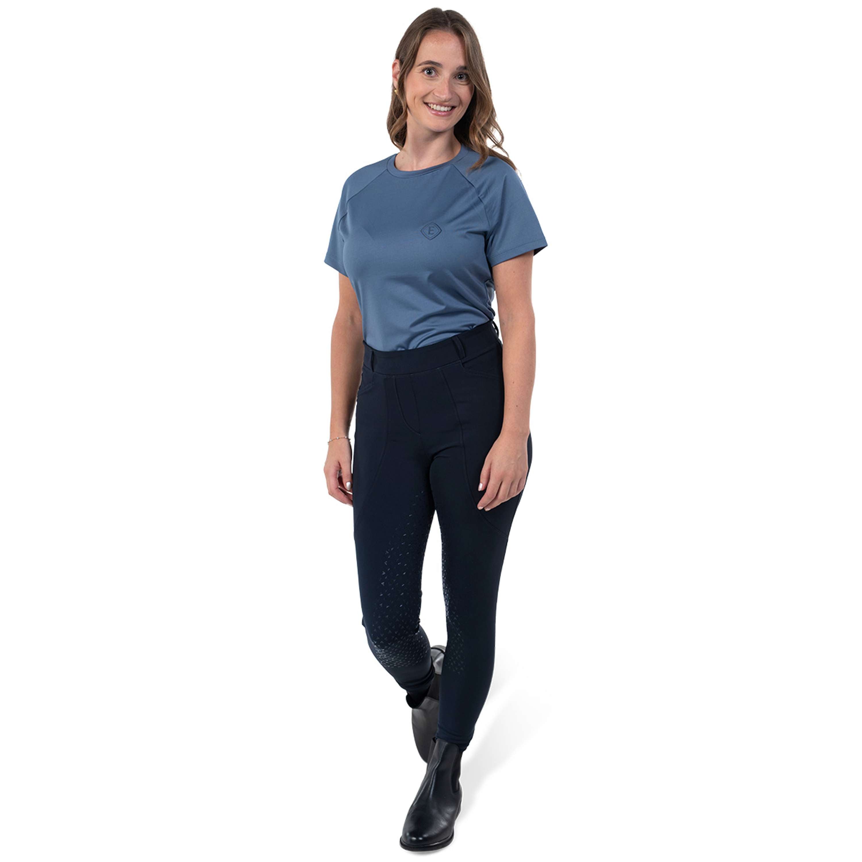 Elvera Equestrian Camiseta de rendimiento EENova Dove Blue