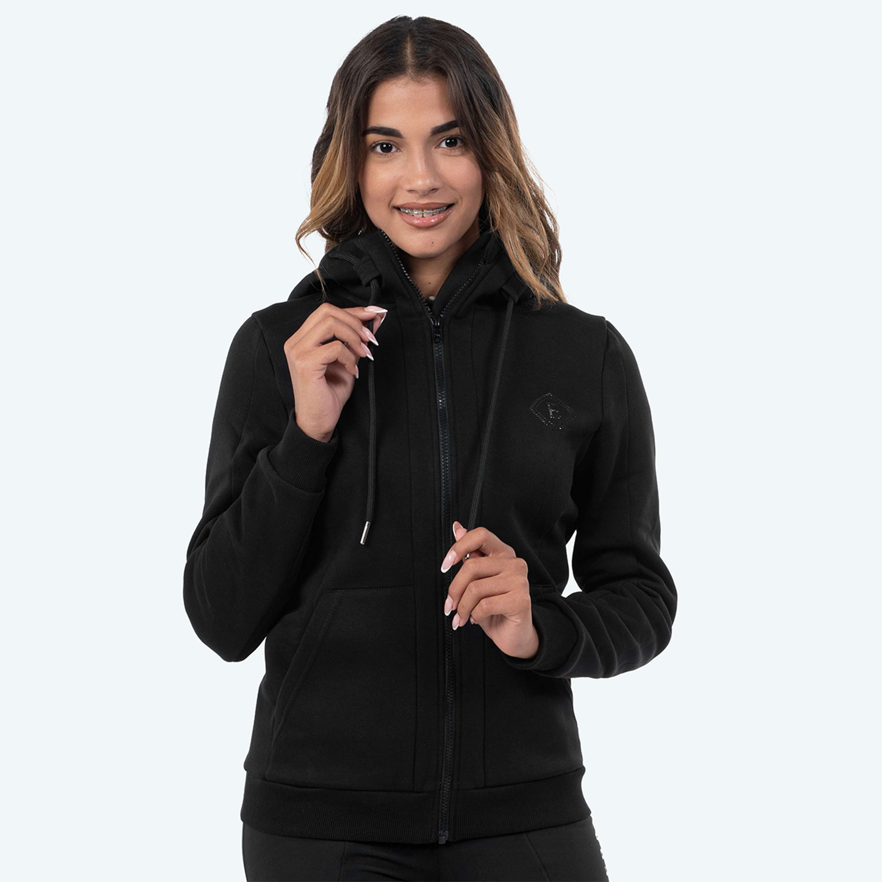 Elvera Equestrian Sudadera con capucha y cremallera EEValera Negro