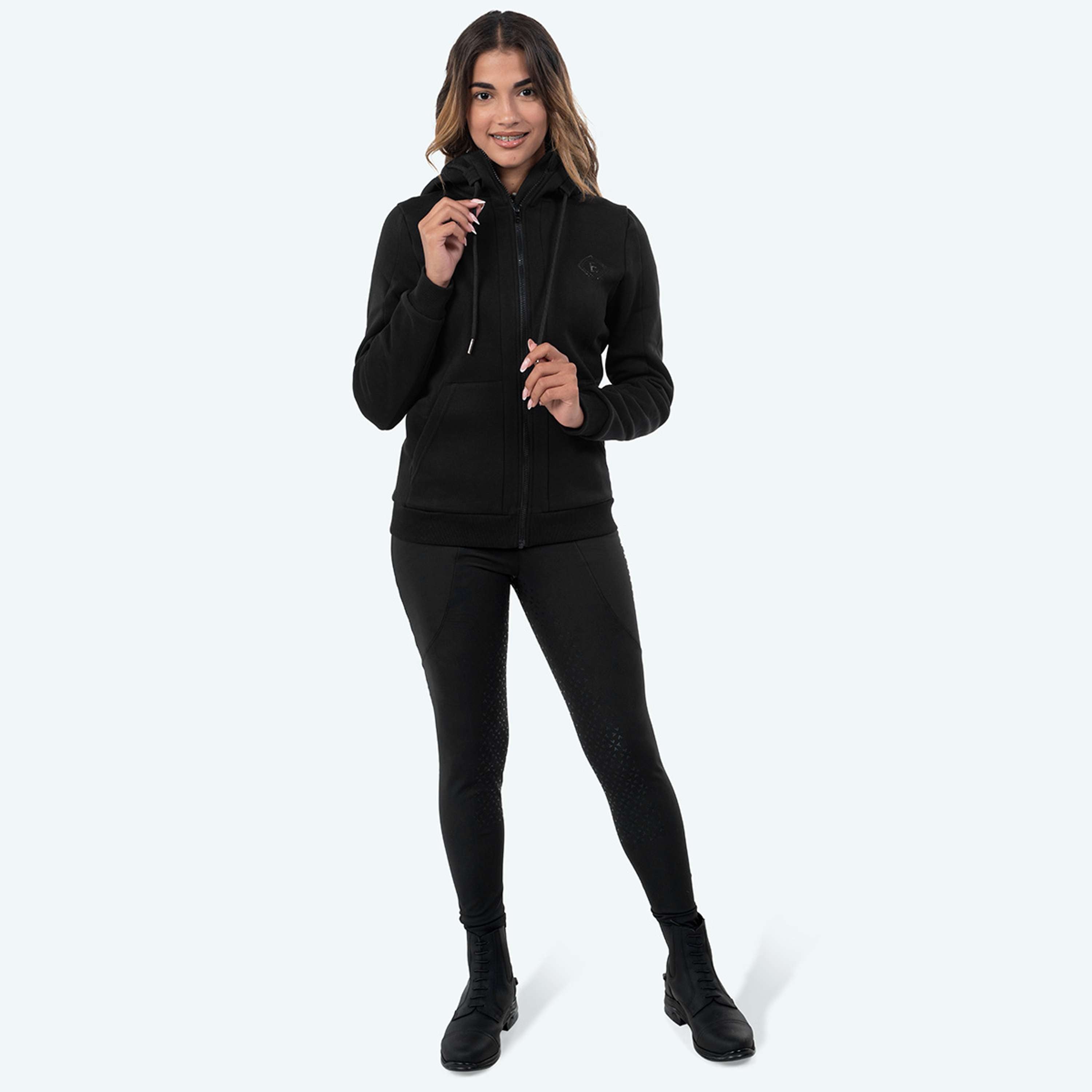 Elvera Equestrian Sudadera con capucha y cremallera EEValera Negro