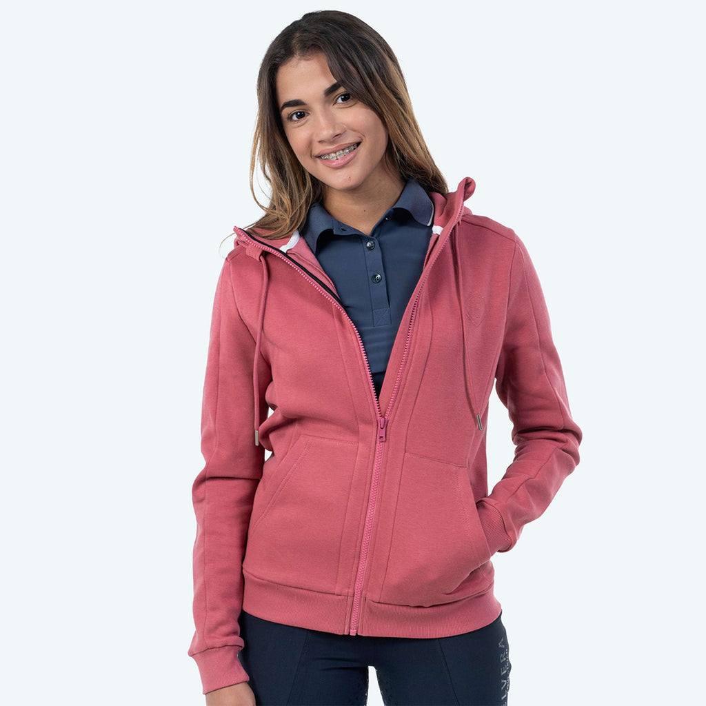 Elvera Equestrian Sudadera con capucha y cremallera EEValera Mauve Wood