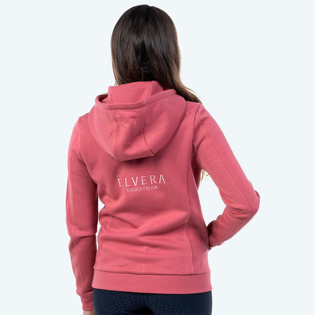 Elvera Equestrian Sudadera con capucha y cremallera EEValera Mauve Wood