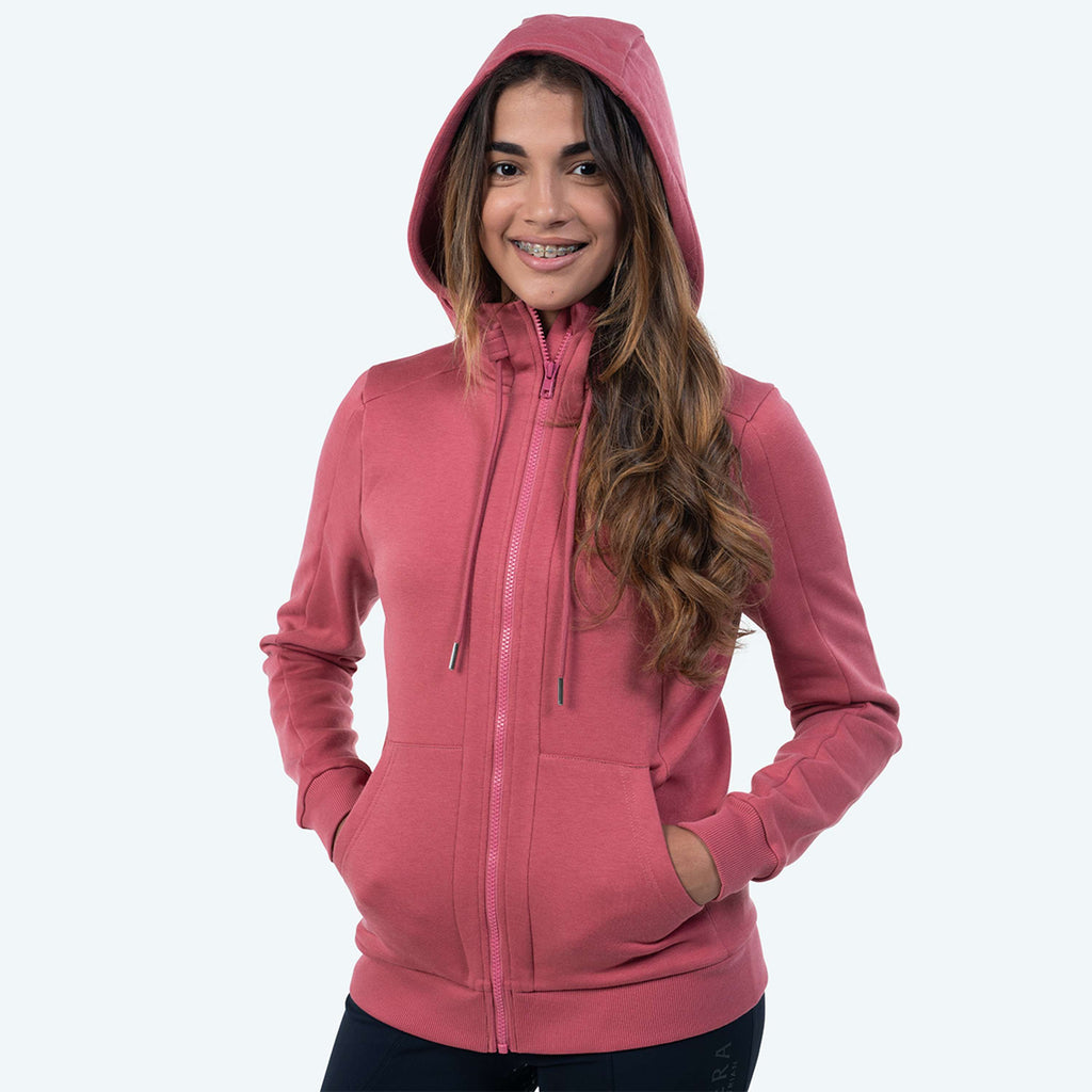Elvera Equestrian Sudadera con capucha y cremallera EEValera Mauve Wood