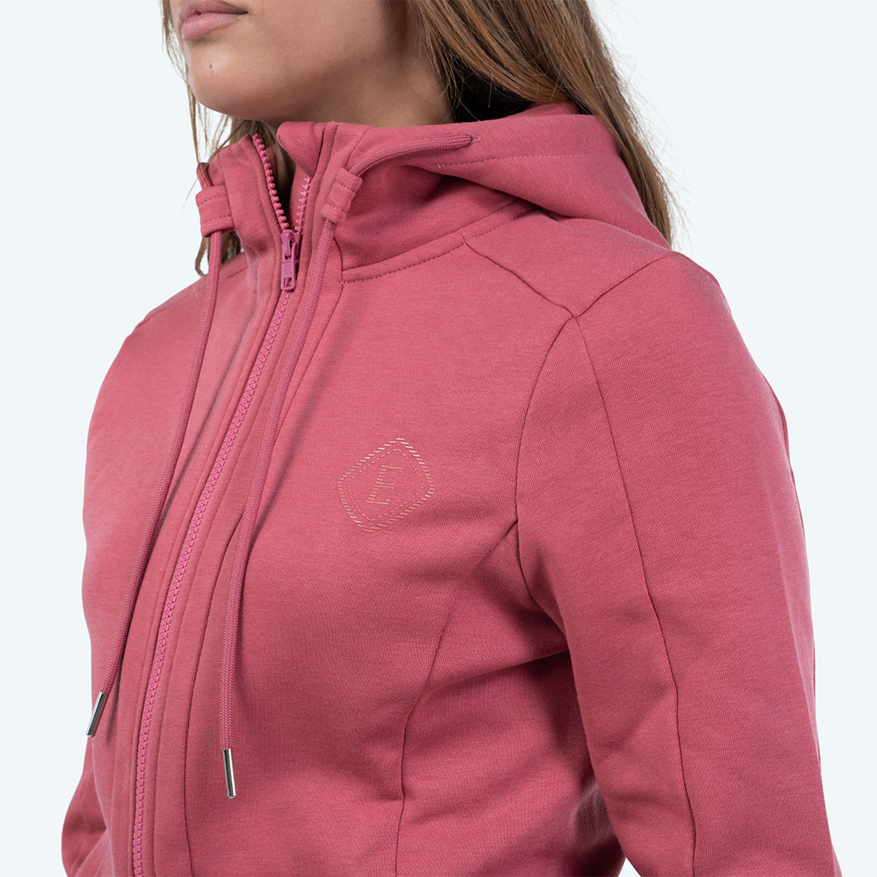 Elvera Equestrian Sudadera con capucha y cremallera EEValera Mauve Wood