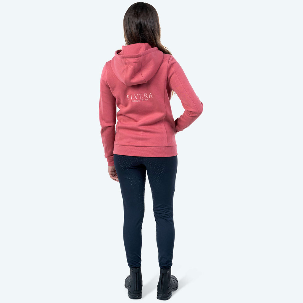 Elvera Equestrian Sudadera con capucha y cremallera EEValera Mauve Wood