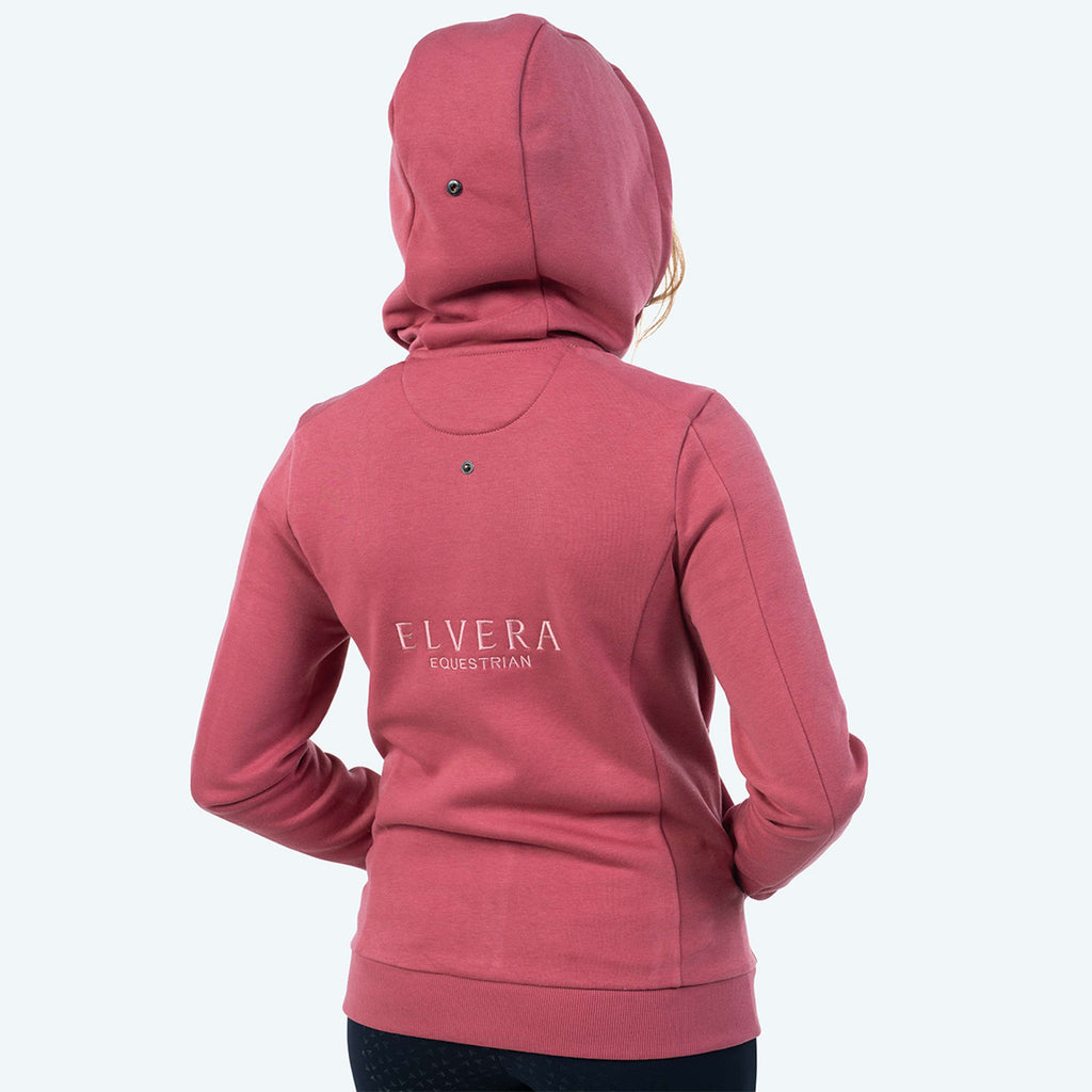 Elvera Equestrian Sudadera con capucha y cremallera EEValera Mauve Wood