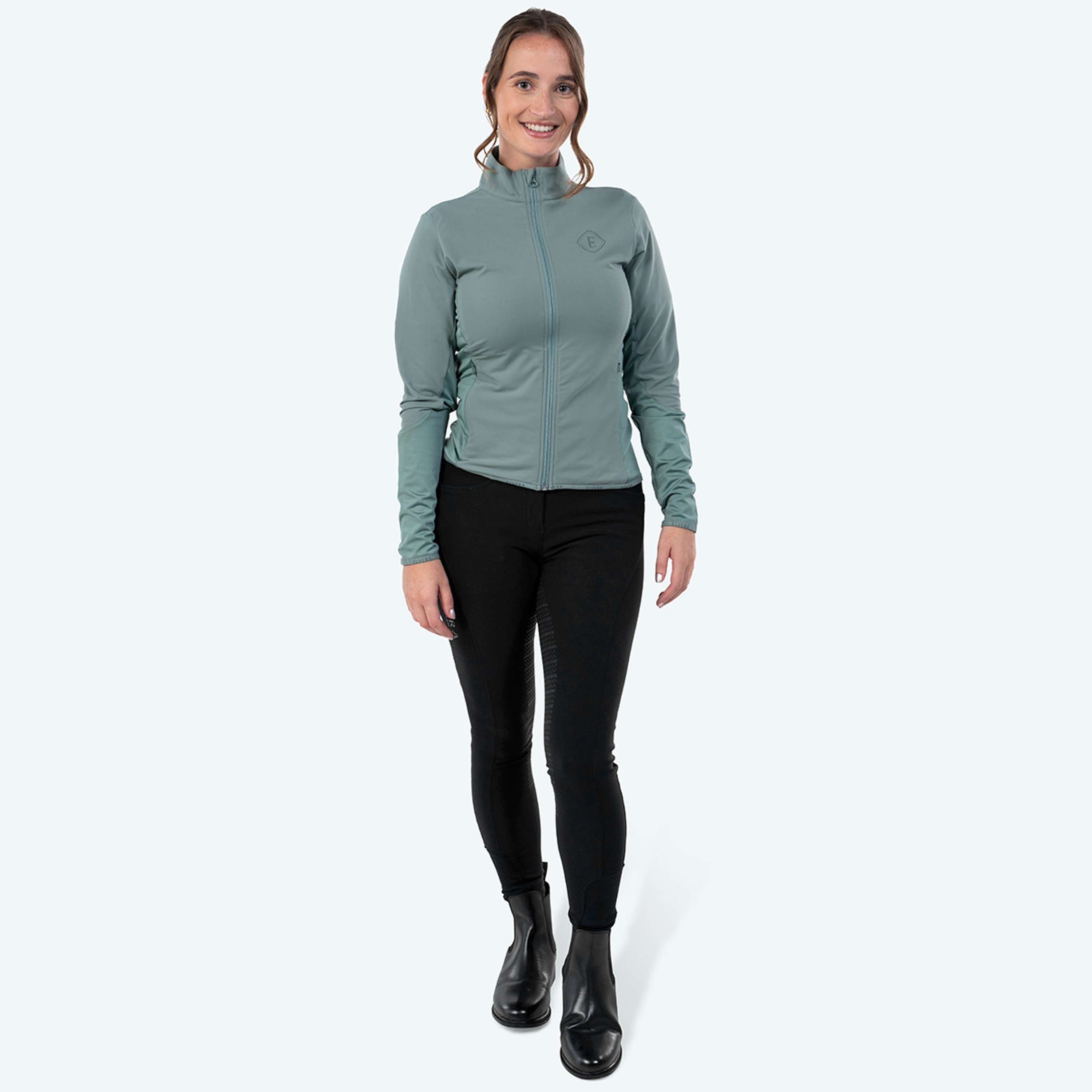 Elvera Equestrian Chaleco de Entrenamiento EEAveline Stormy Green