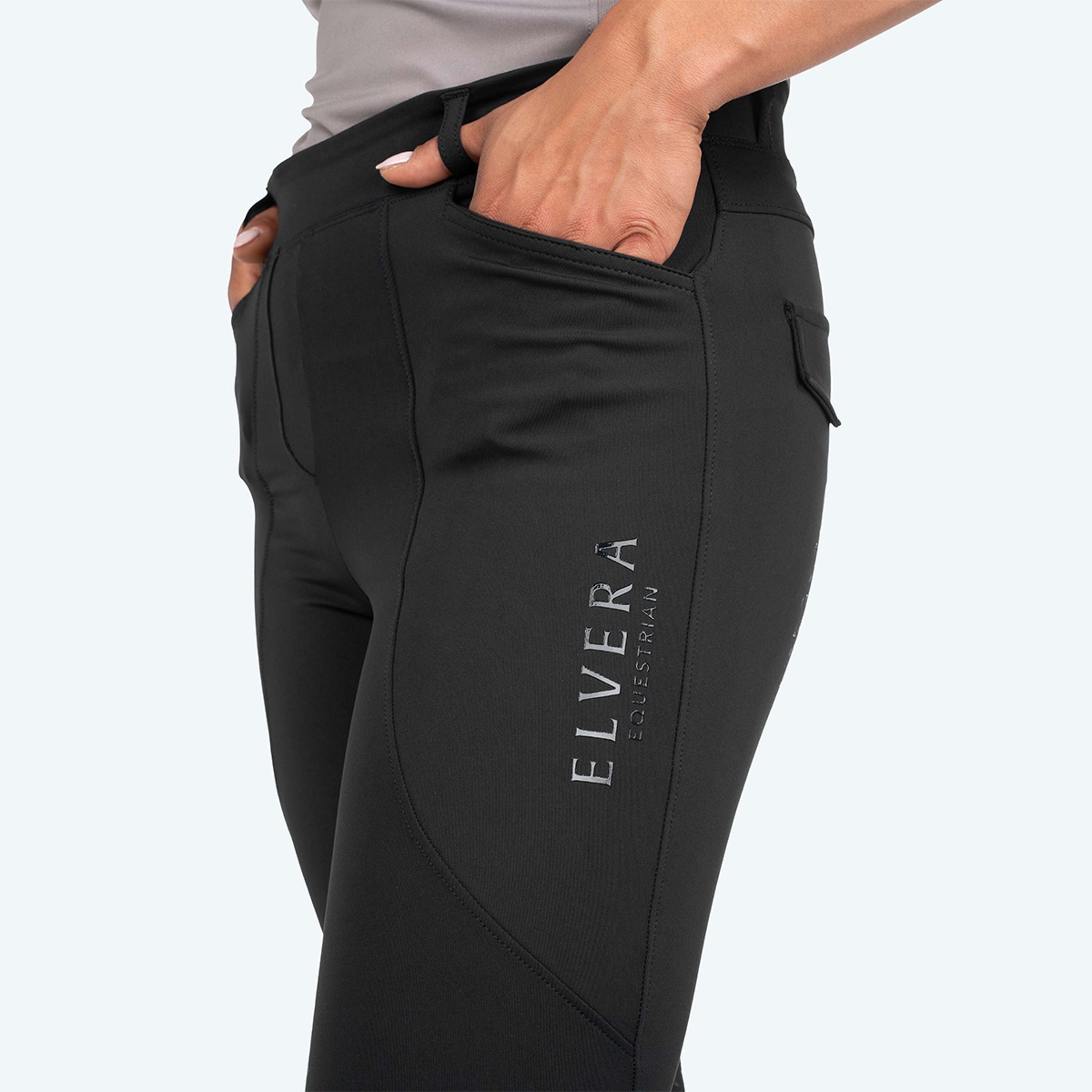 Elvera Equestrian Legging de Equitación Motion Solid Black