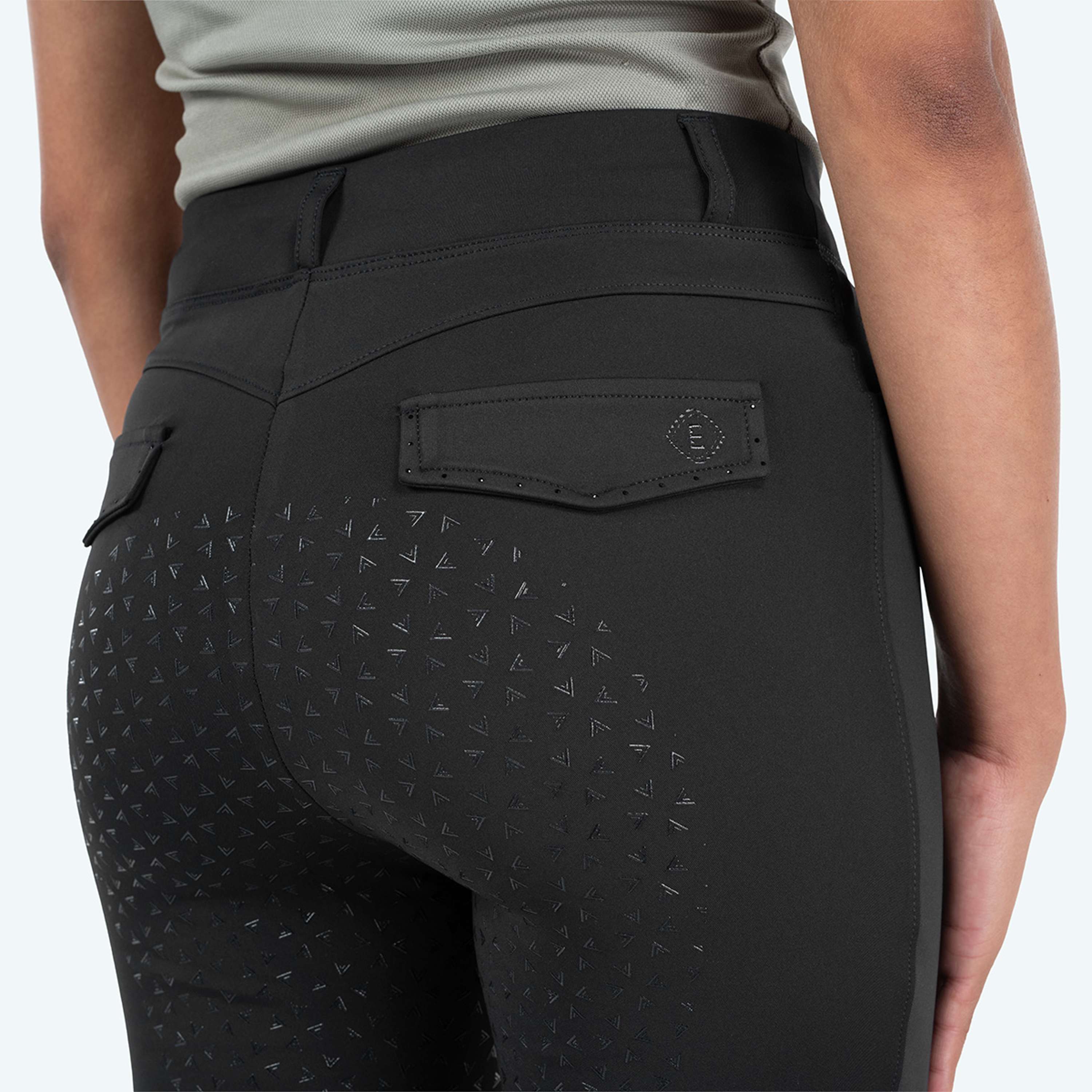 Elvera Equestrian Legging de Equitación Motion Bling Solid Black