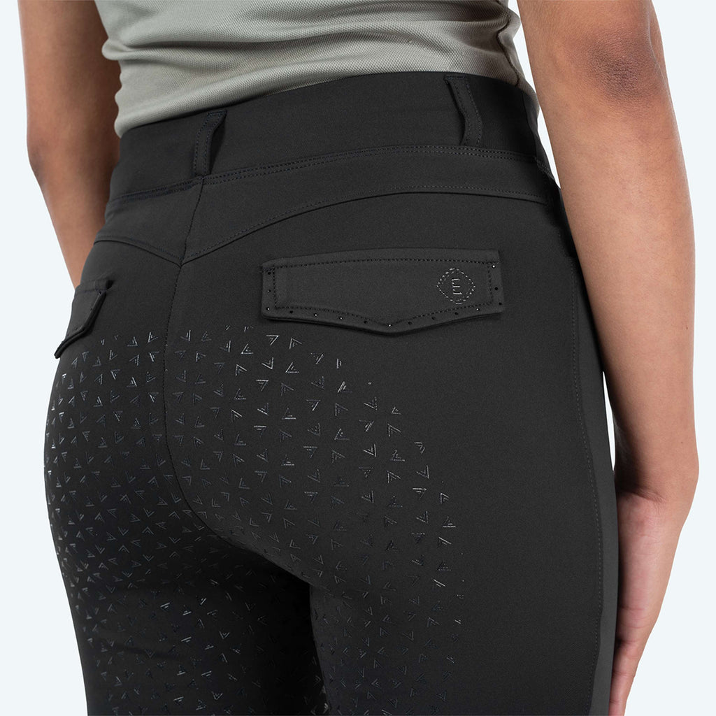 Elvera Equestrian Legging de Equitación Motion Bling Solid Black