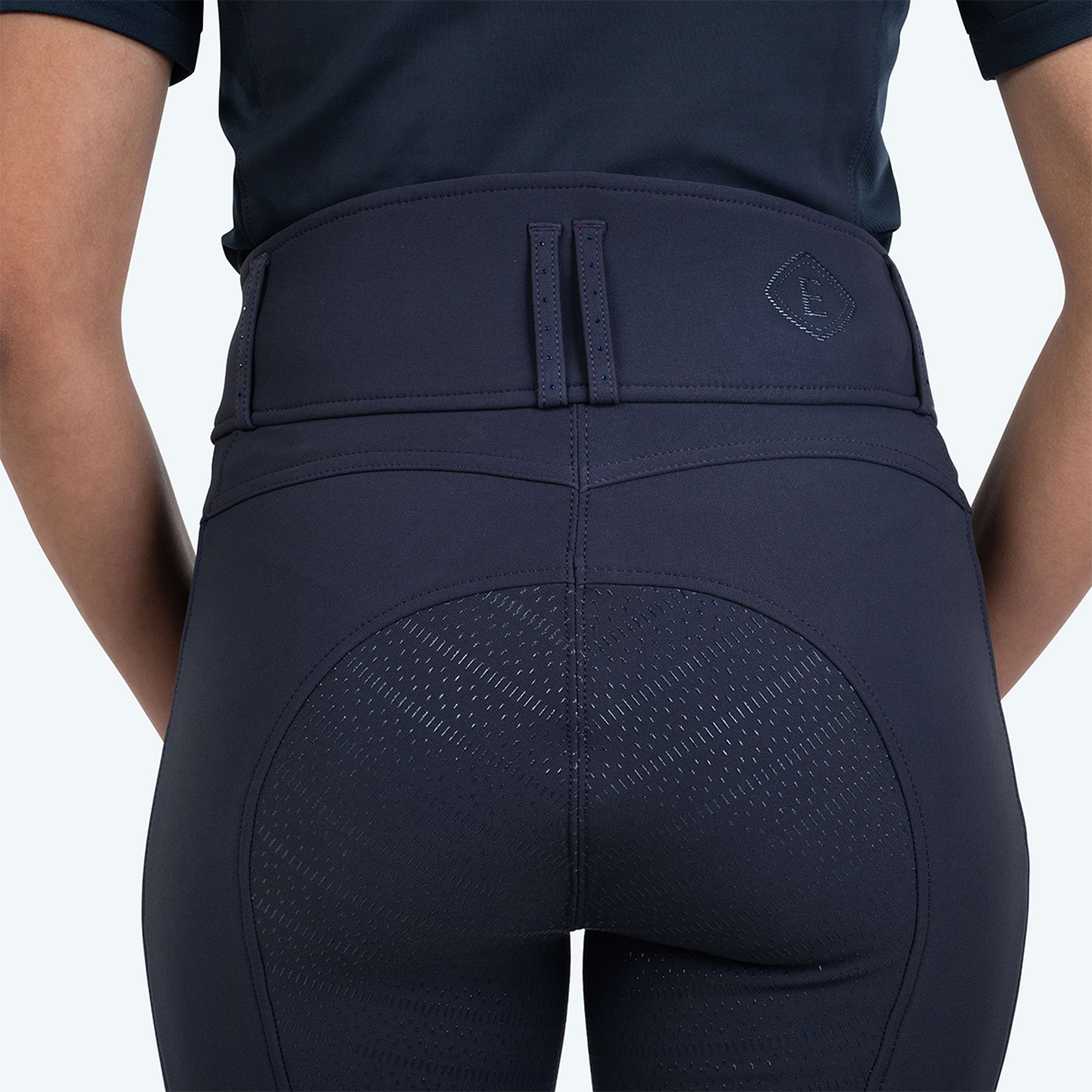 Elvera Equestrian Pantalón de Equitación Performance Bling Kings Navy
