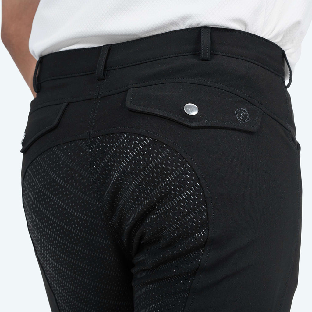 Elvera Equestrian Pantalón de Equitación Dual Core Pro Hombres Negro
