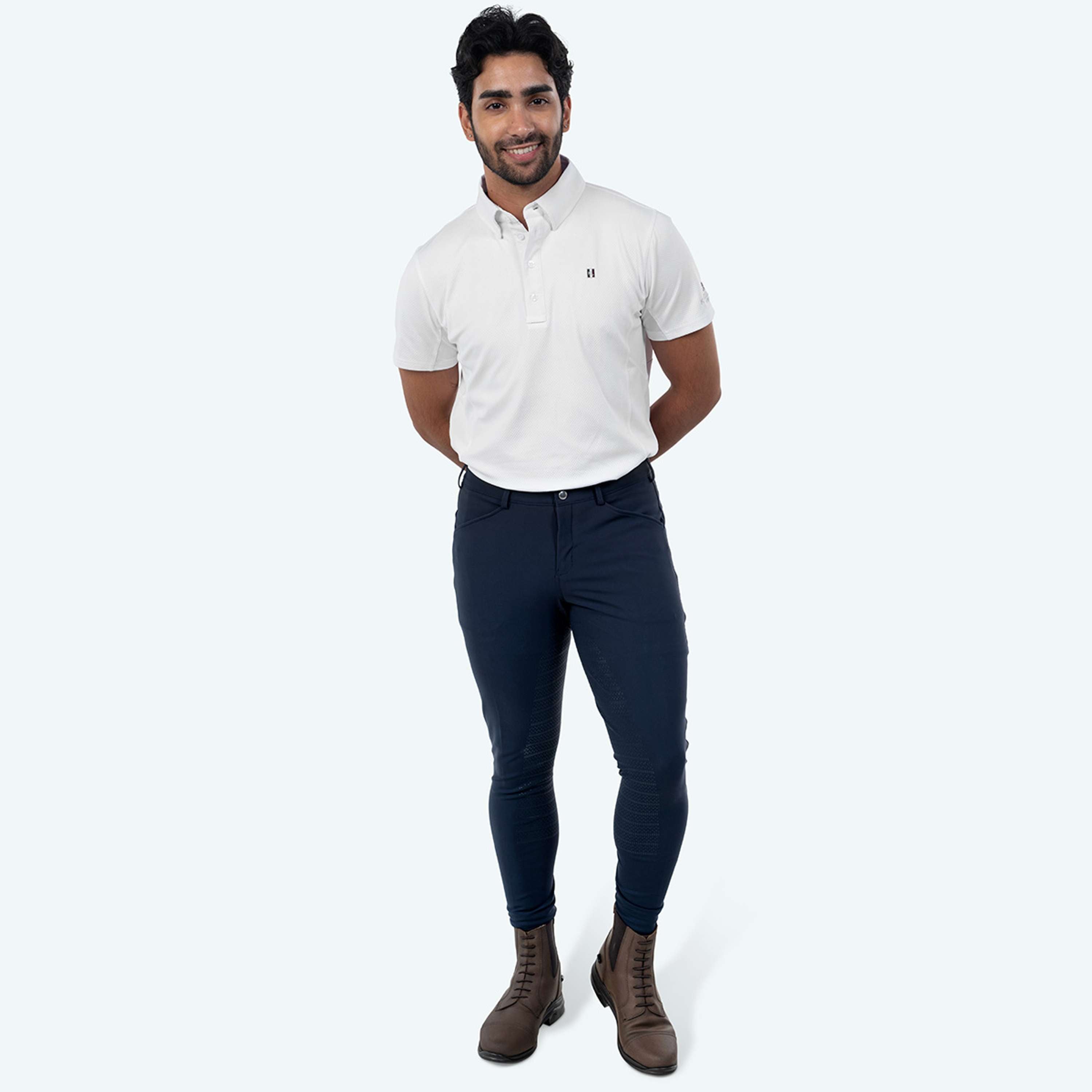 Elvera Equestrian Pantalón de Equitación Dual Core Pro Hombres Salute